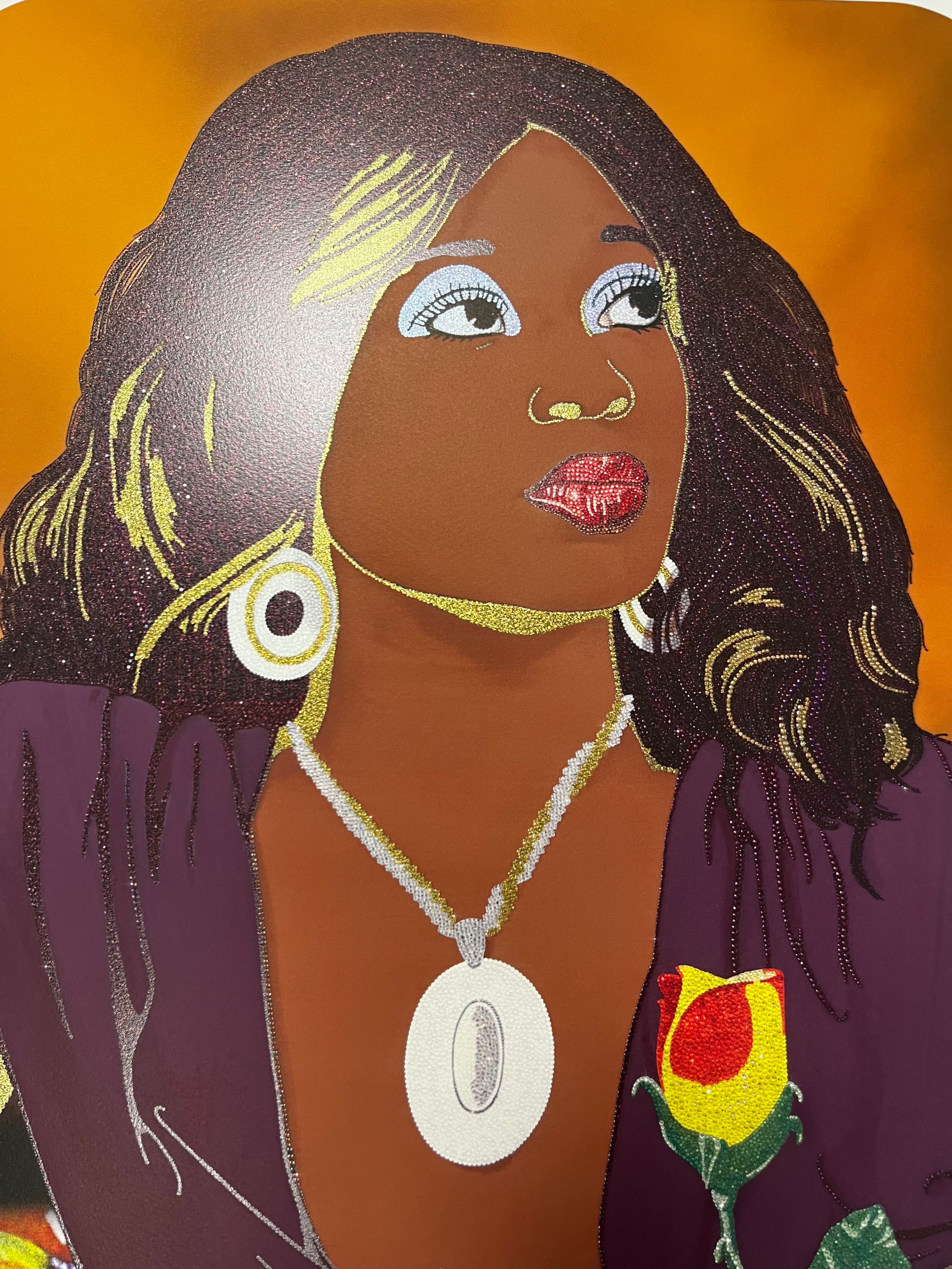 Mickalene Thomas – Portrait of Qusuquzah #8