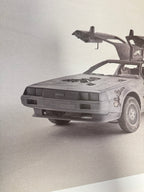 Daniel Arsham - Affiche publicitaire fictive - DeLorean | Édition limitée