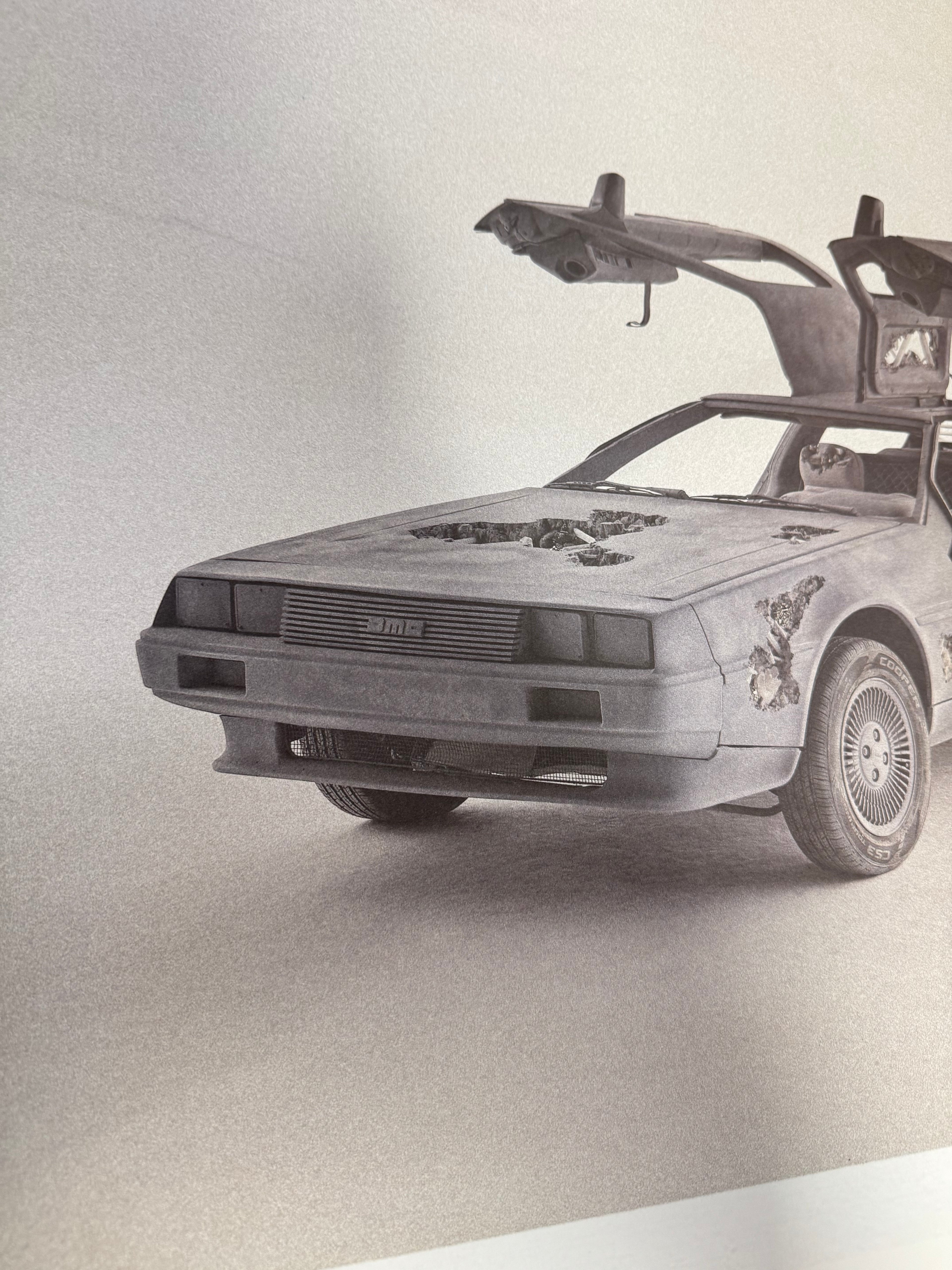 Daniel Arsham - Affiche publicitaire fictive - DeLorean | Édition limitée