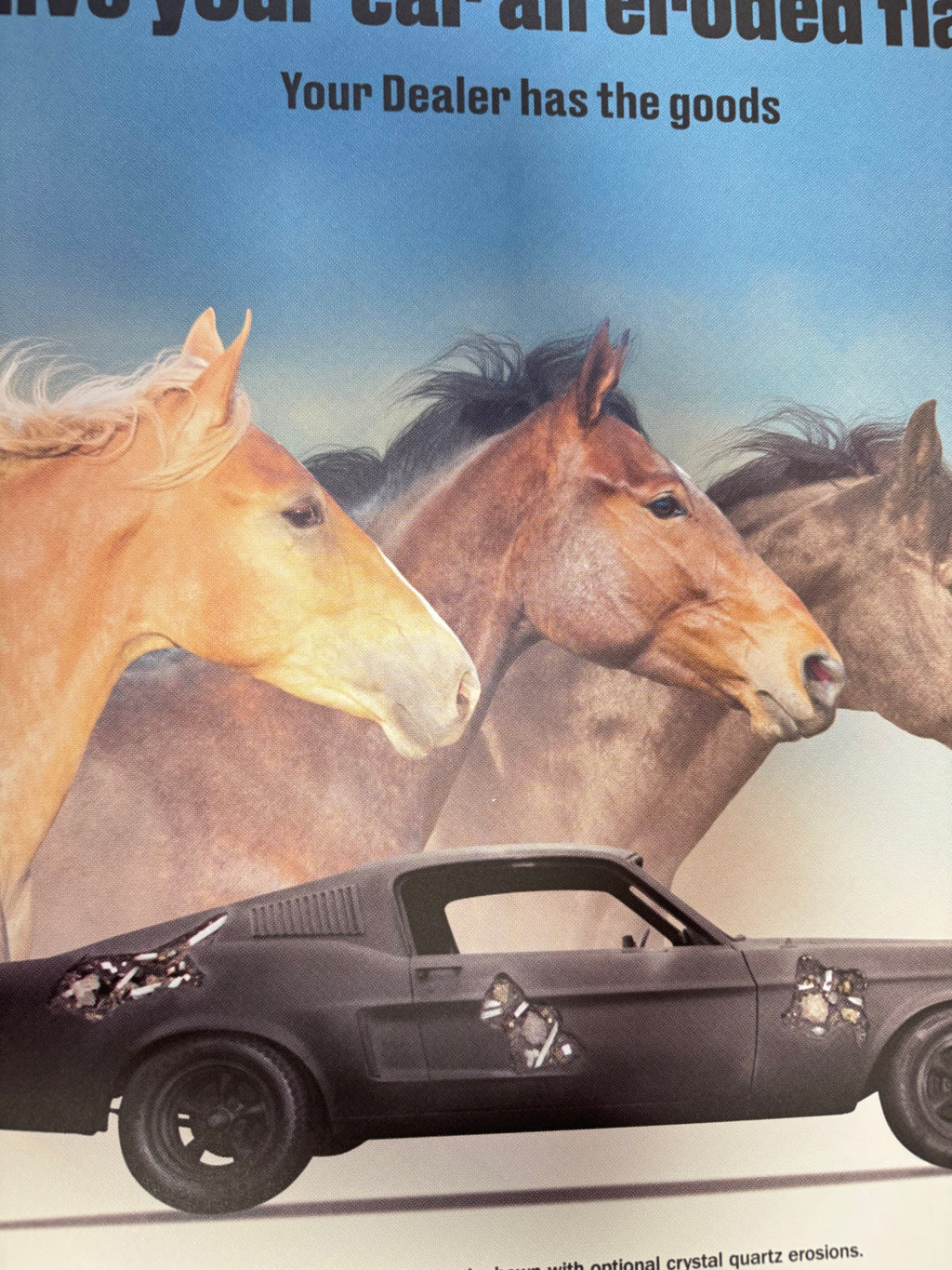 Daniel Arsham - Affiche publicitaire fictive - Mustang 350 GT | Édition limitée