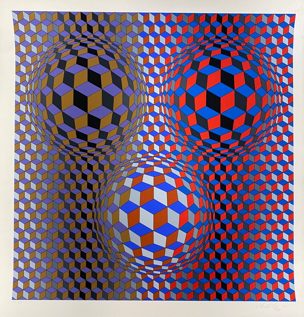 Victor Vasarely - Conjonction (1987) I Limited Edition