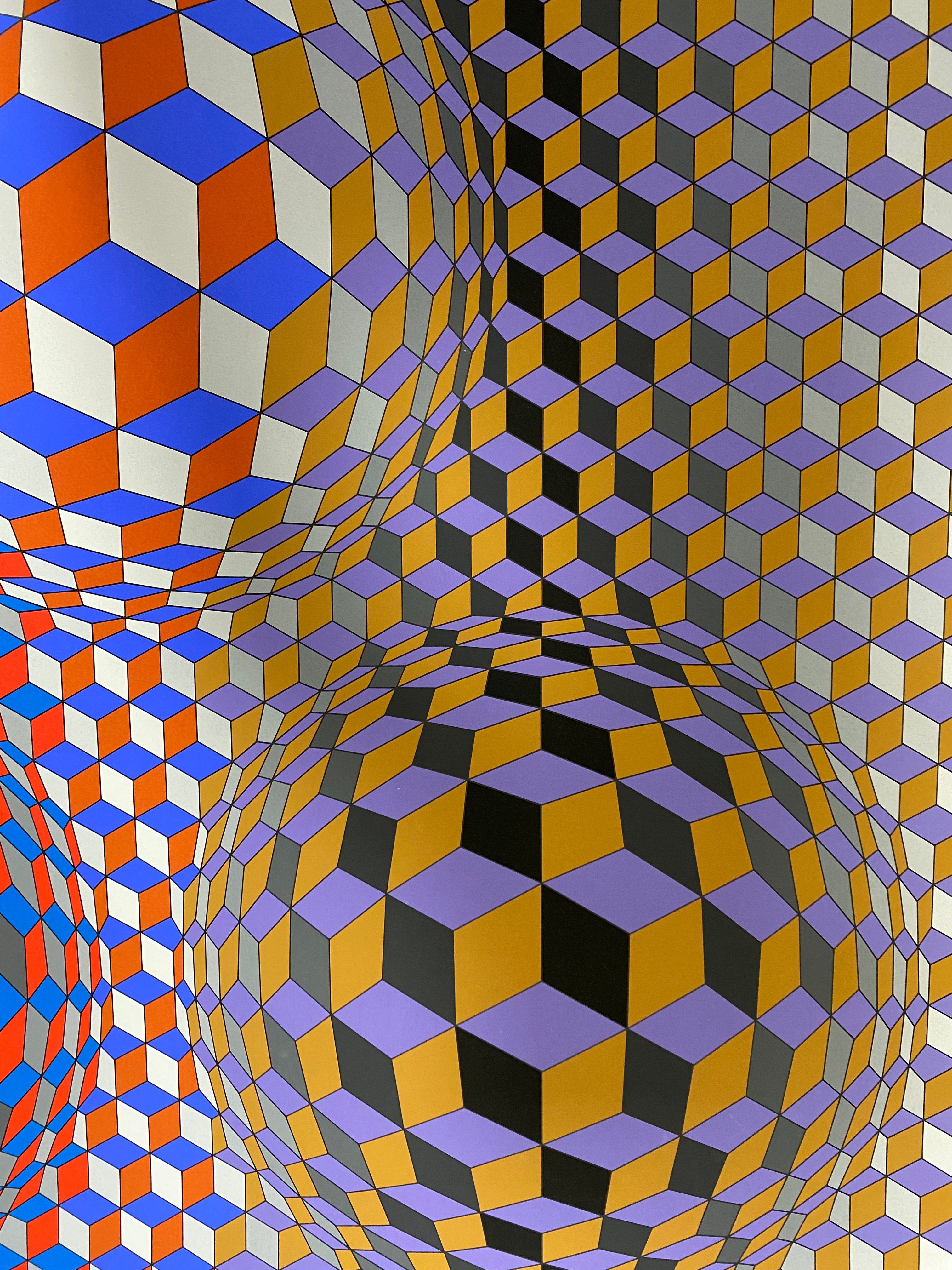 Victor Vasarely - Conjonction (1987) I Limited Edition