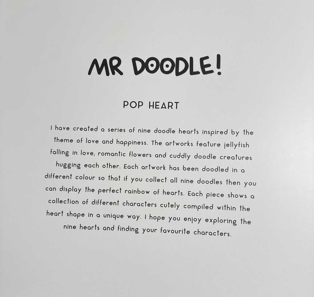 Mr Doodle - Pop Heart Bug Embrace (2021) I Limited Edition