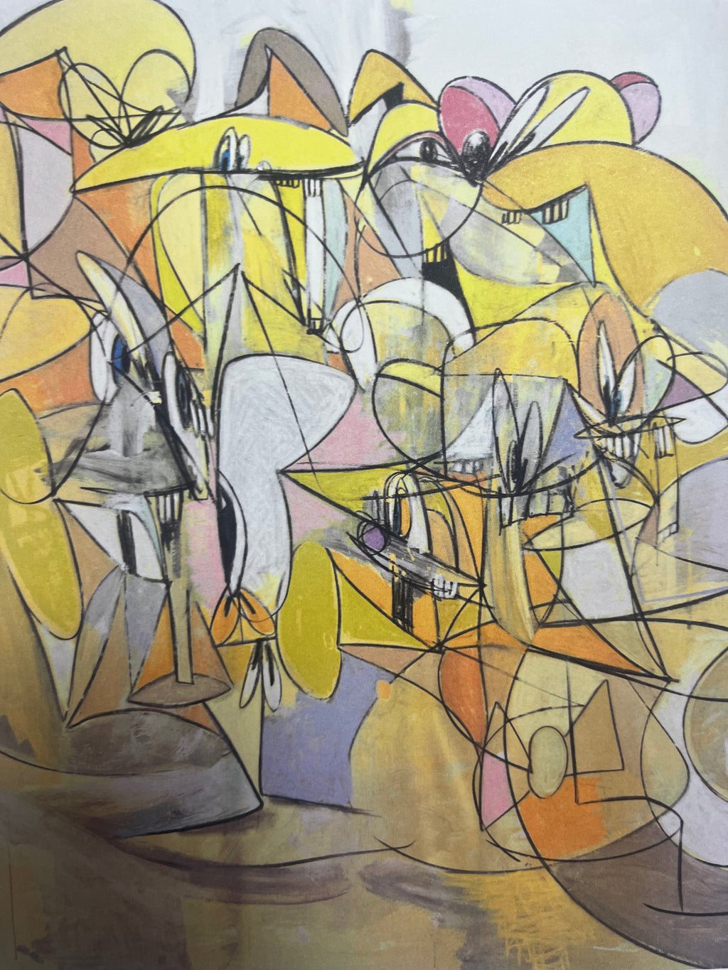 George Condo - Plate 7 Pink and Yellow Sweep (2011) I Limited Edition