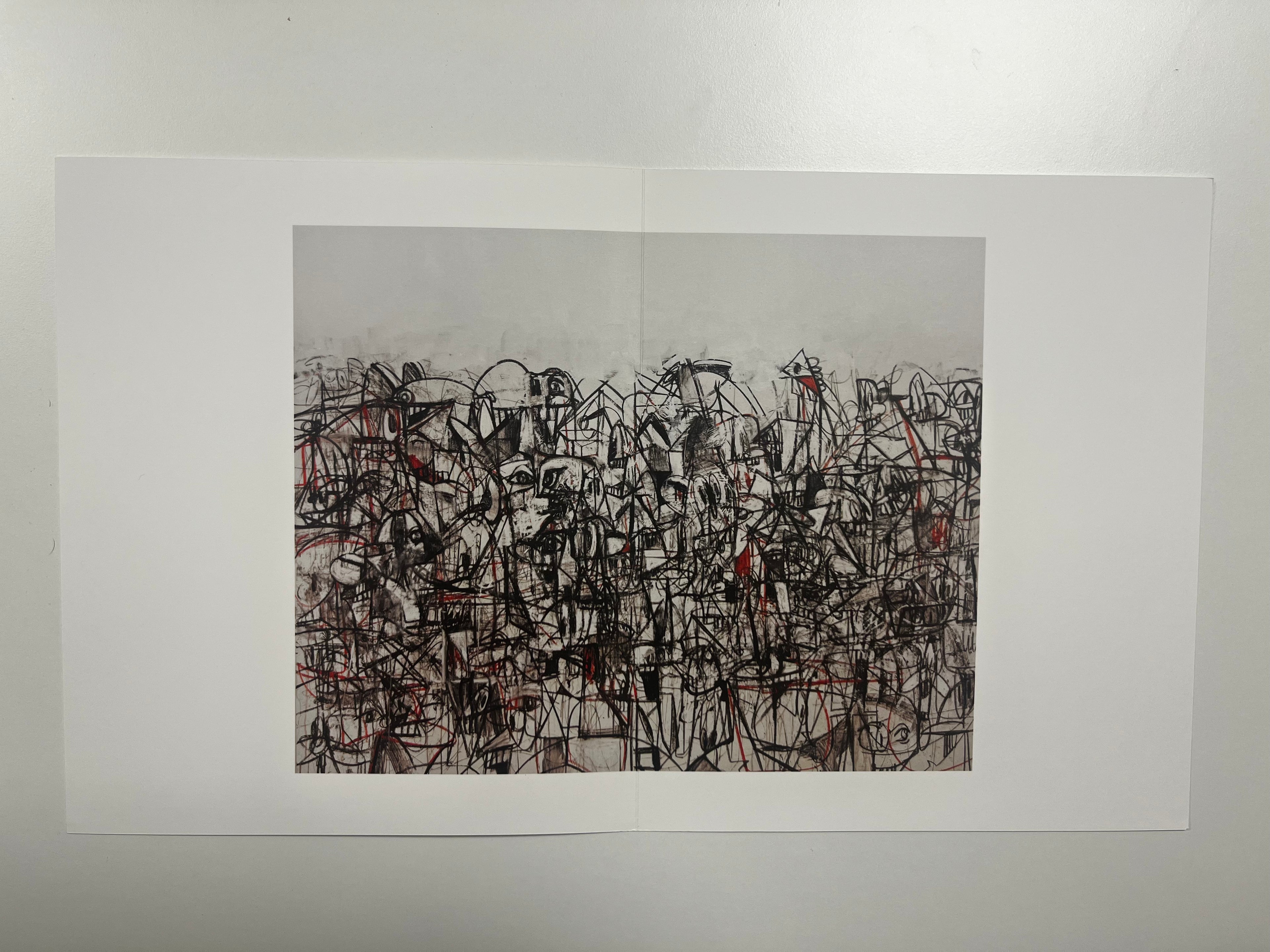 George Condo - Plate 16 Compression noire et rouge (2011) I Édition limitée