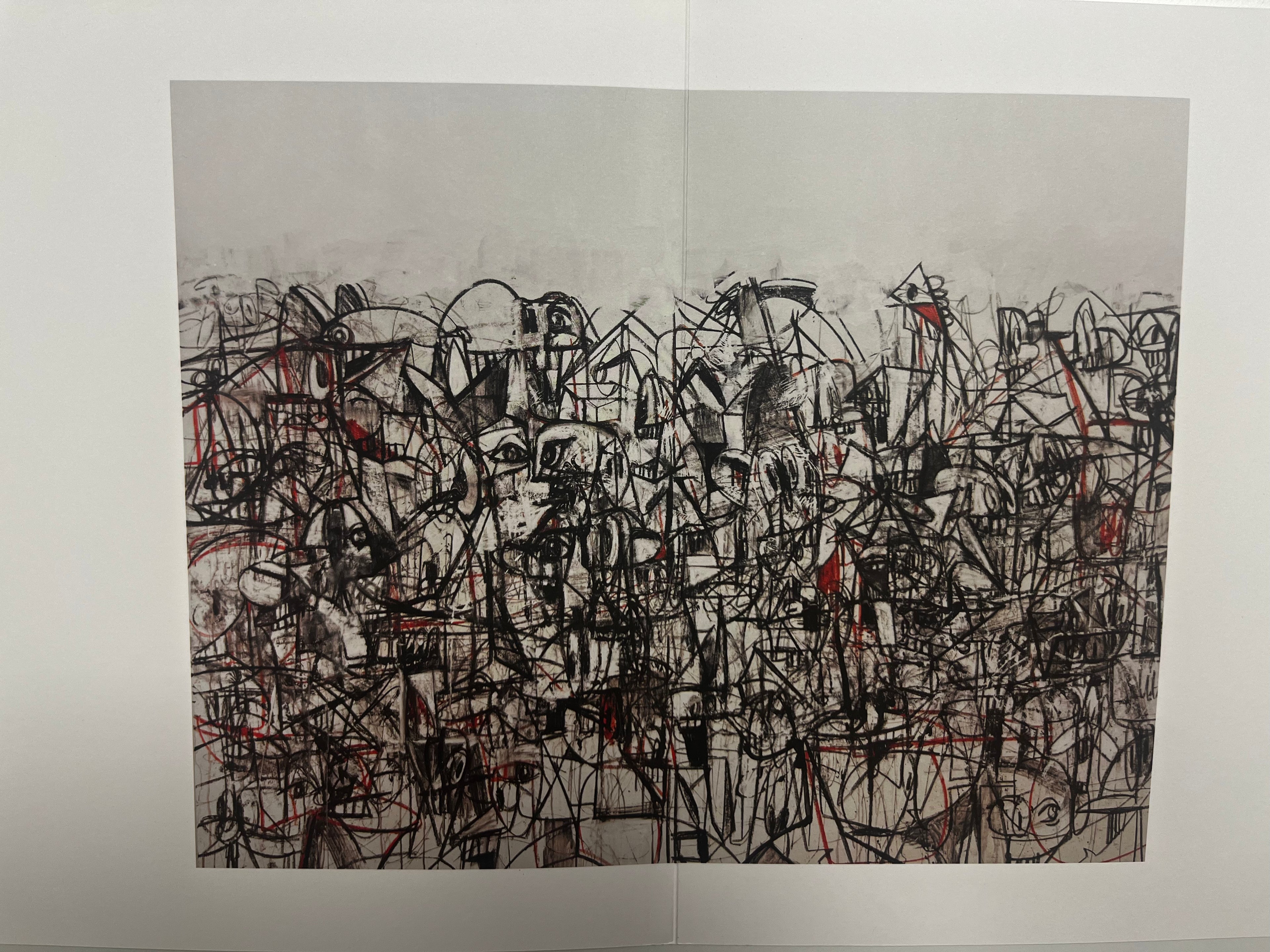 George Condo - Plate 16 Compression noire et rouge (2011) I Édition limitée