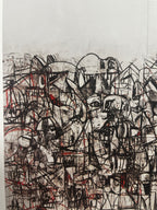 George Condo - Plate 16 Compression noire et rouge (2011) I Édition limitée