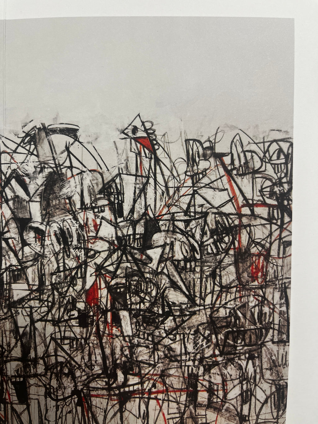 George Condo - Plate 16 Compression noire et rouge (2011) I Édition limitée