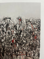 George Condo - Plate 16 Compression noire et rouge (2011) I Édition limitée
