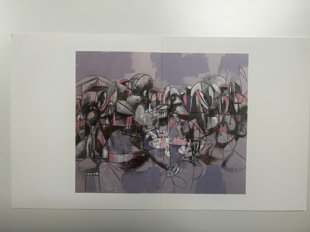 George Condo - Plate 17 Purple Compression (2011) I Édition Limitée