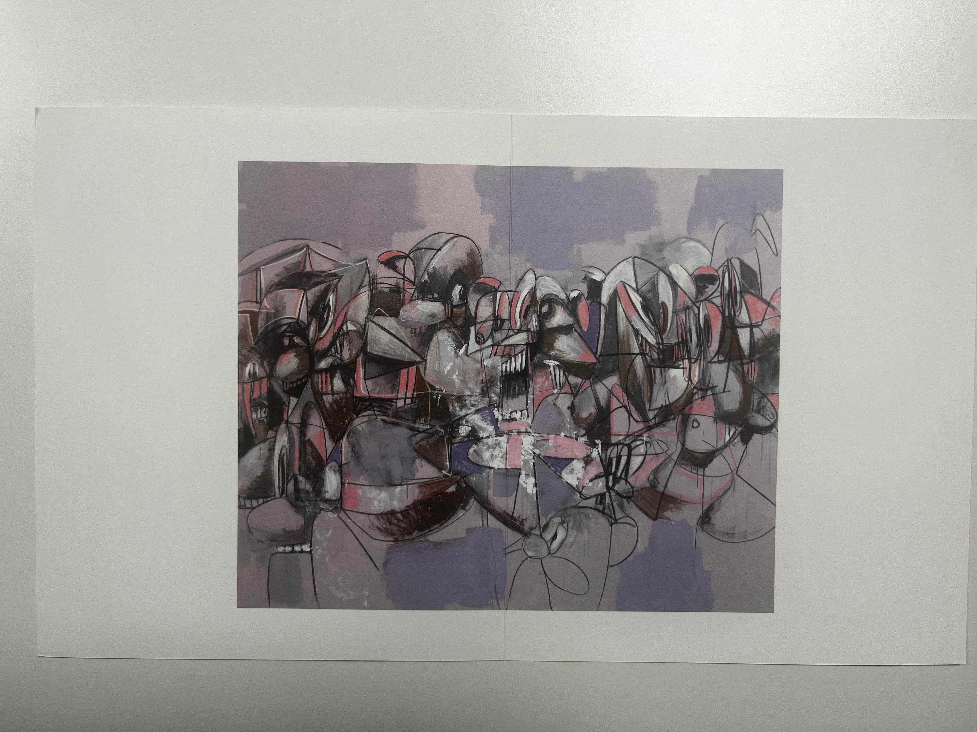 George Condo - Plate 17 Purple Compression (2011) I Édition Limitée