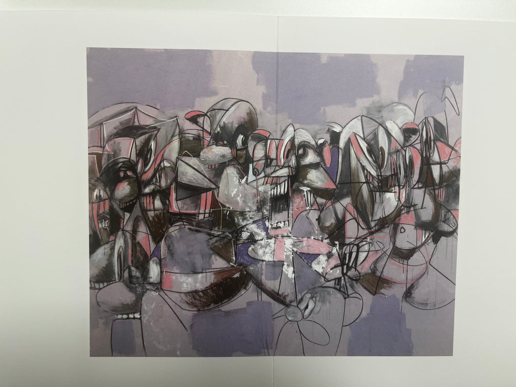 George Condo - Plate 17 Purple Compression (2011) I Édition Limitée