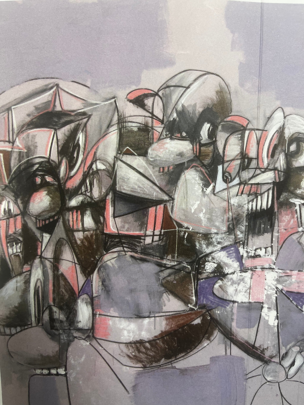 George Condo - Plate 17 Purple Compression (2011) I Édition Limitée