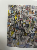 George Condo - Plate 16 Compression noire et rouge (2011) I Édition limitée