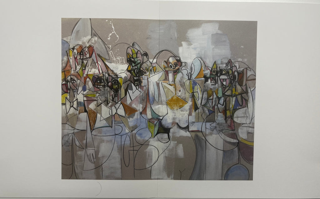 George Condo - Plate 16 Compression noire et rouge (2011) I Édition limitée