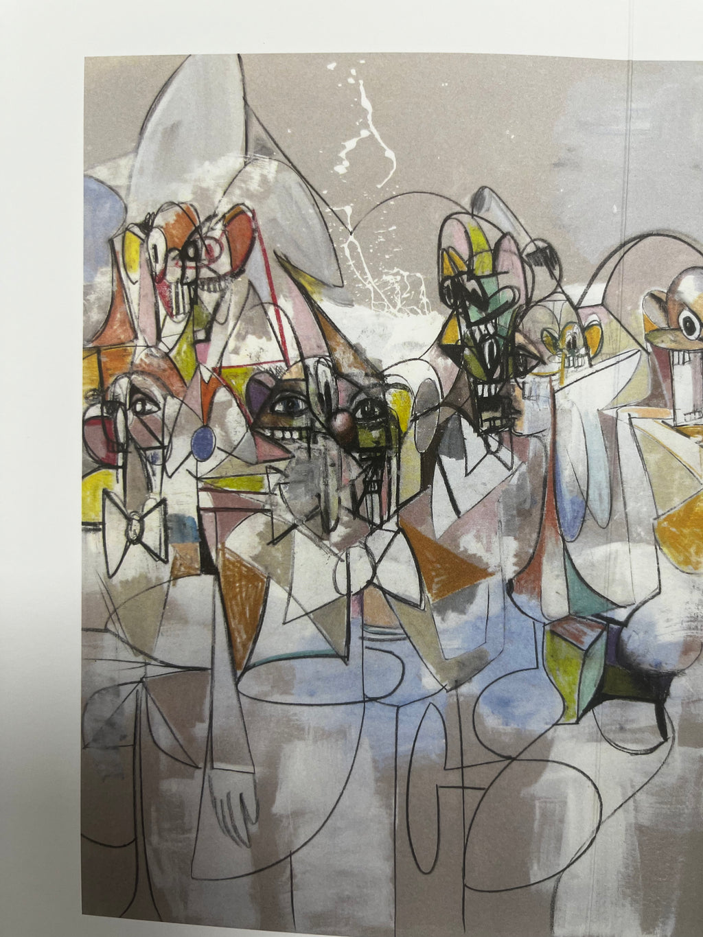 George Condo - Plate 16 Compression noire et rouge (2011) I Édition limitée
