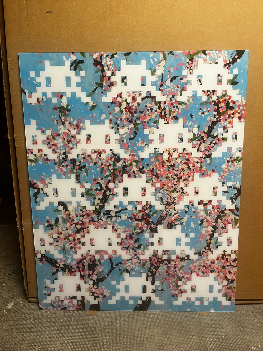 Invader & Damien Hirst – Invaded Blossom