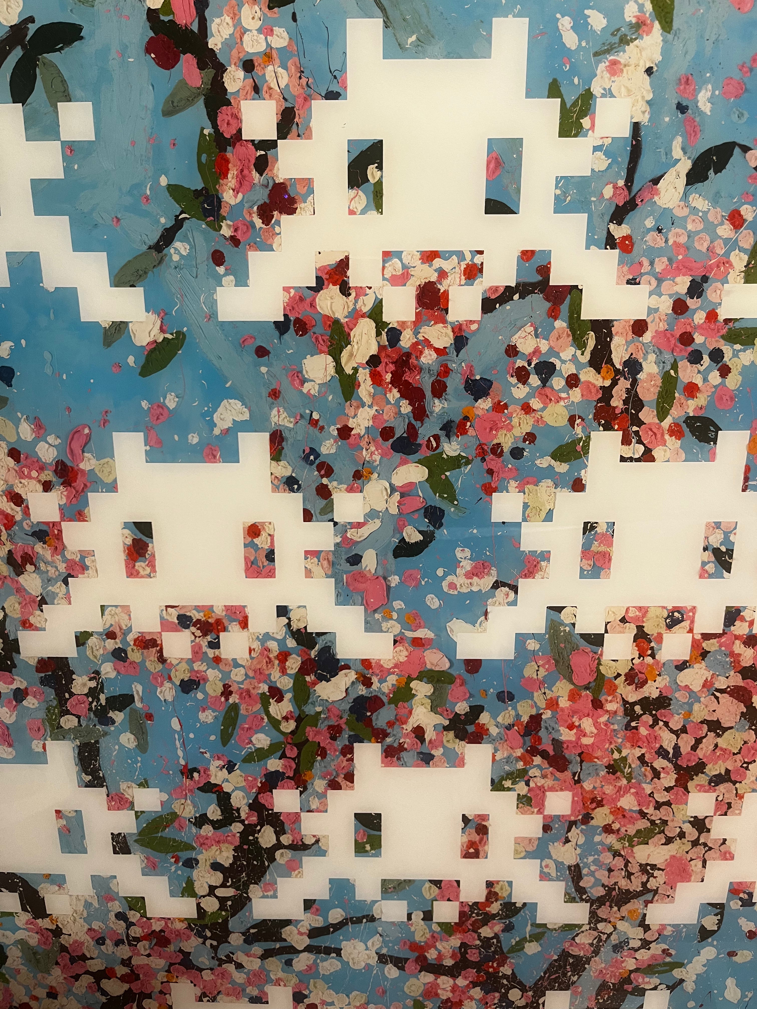 Invader & Damien Hirst – Invaded Blossom