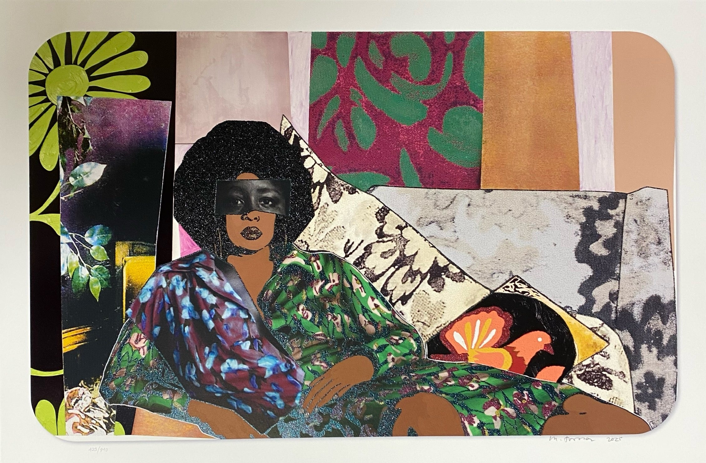 Mickalene Thomas - Afro Goddess Looking Forward – LYNART STORE