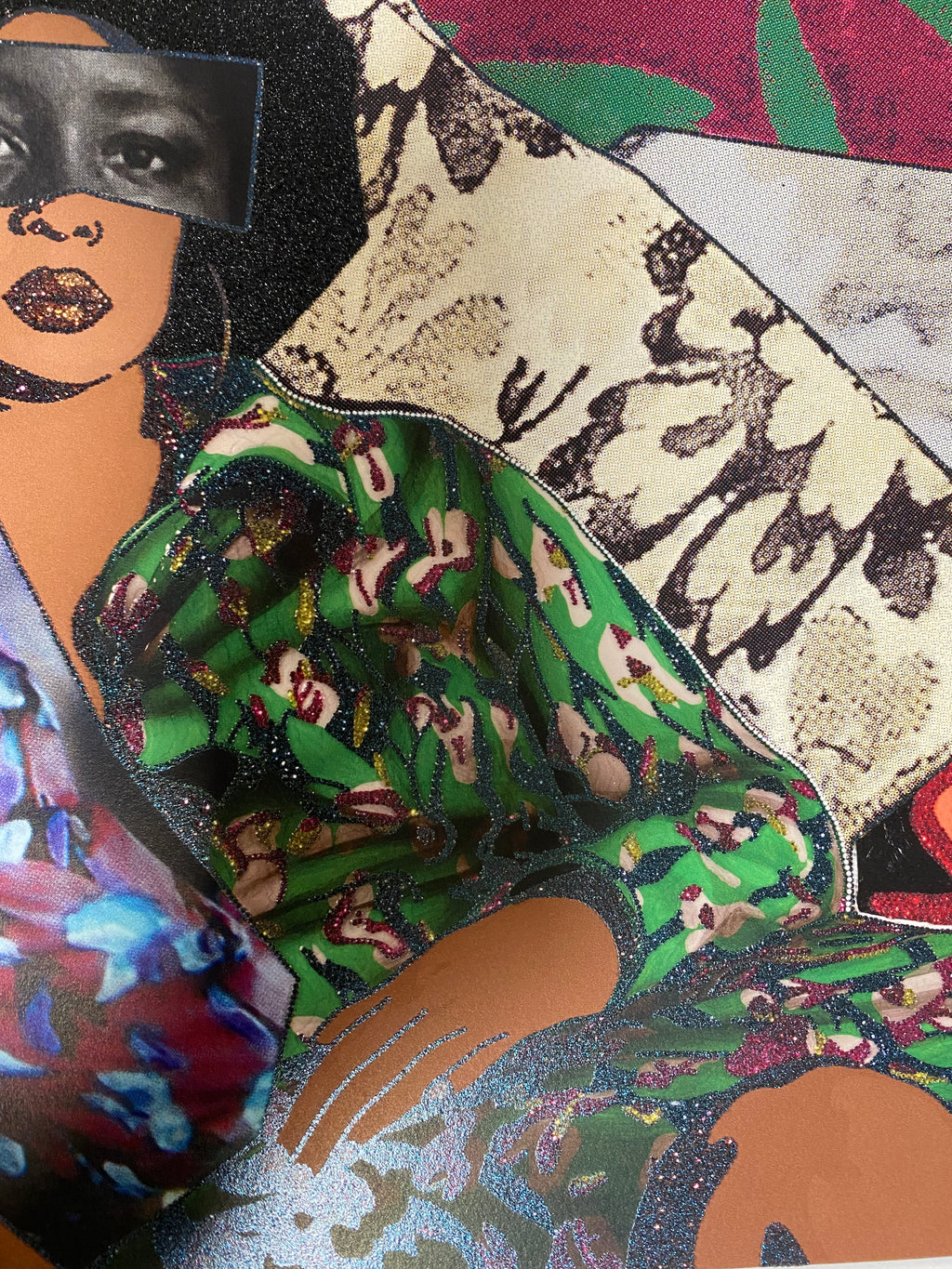 Mickalene Thomas - Afro Goddess Looking Forward (2025)
