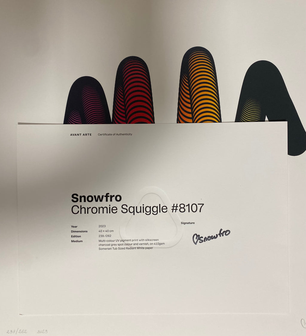 Snowfro - Chromie Squiggle #8107 (2023) I Limited Edition