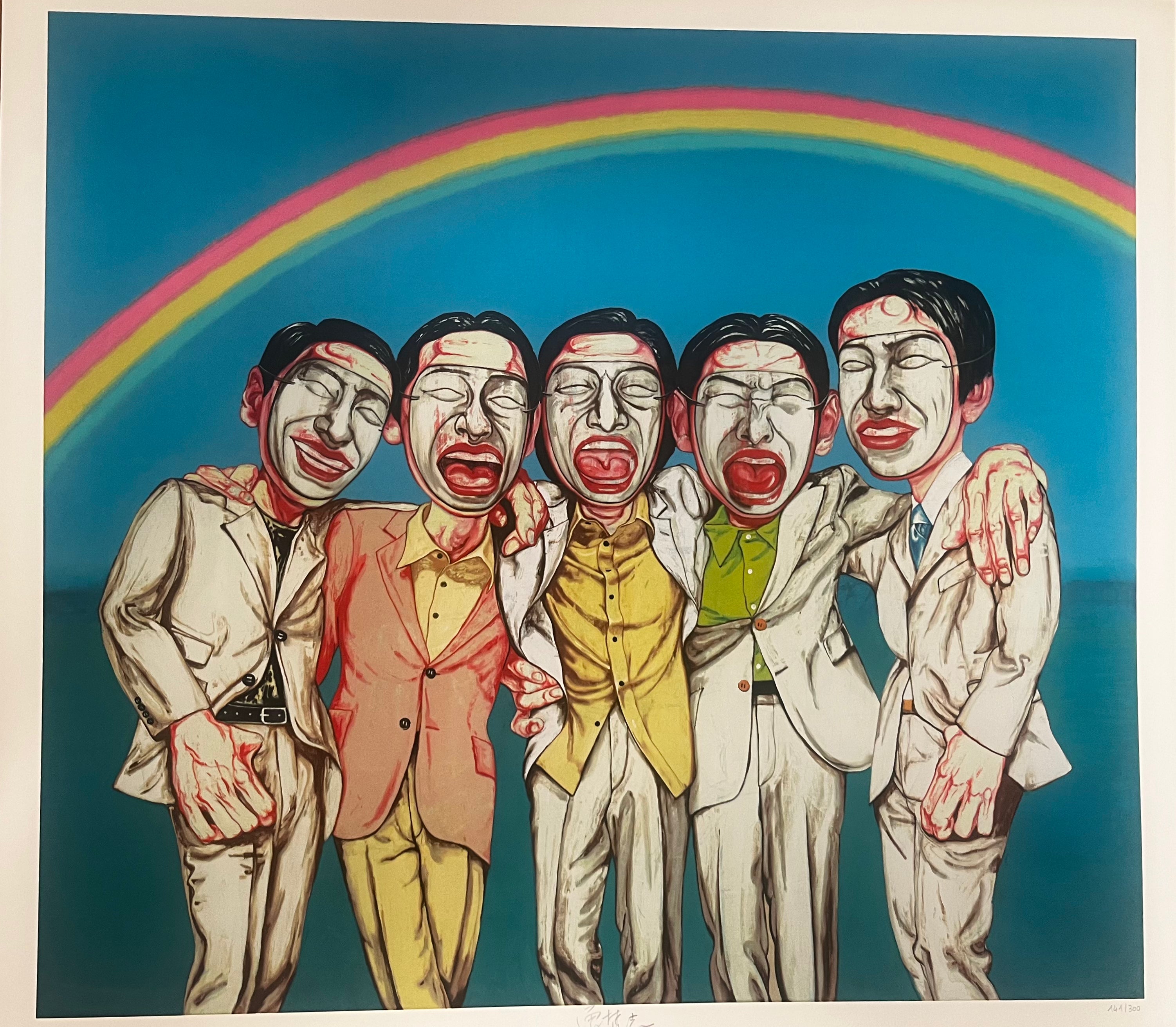 Zeng Fanzhi - Rainbow (Mask Series 1997 no.8)