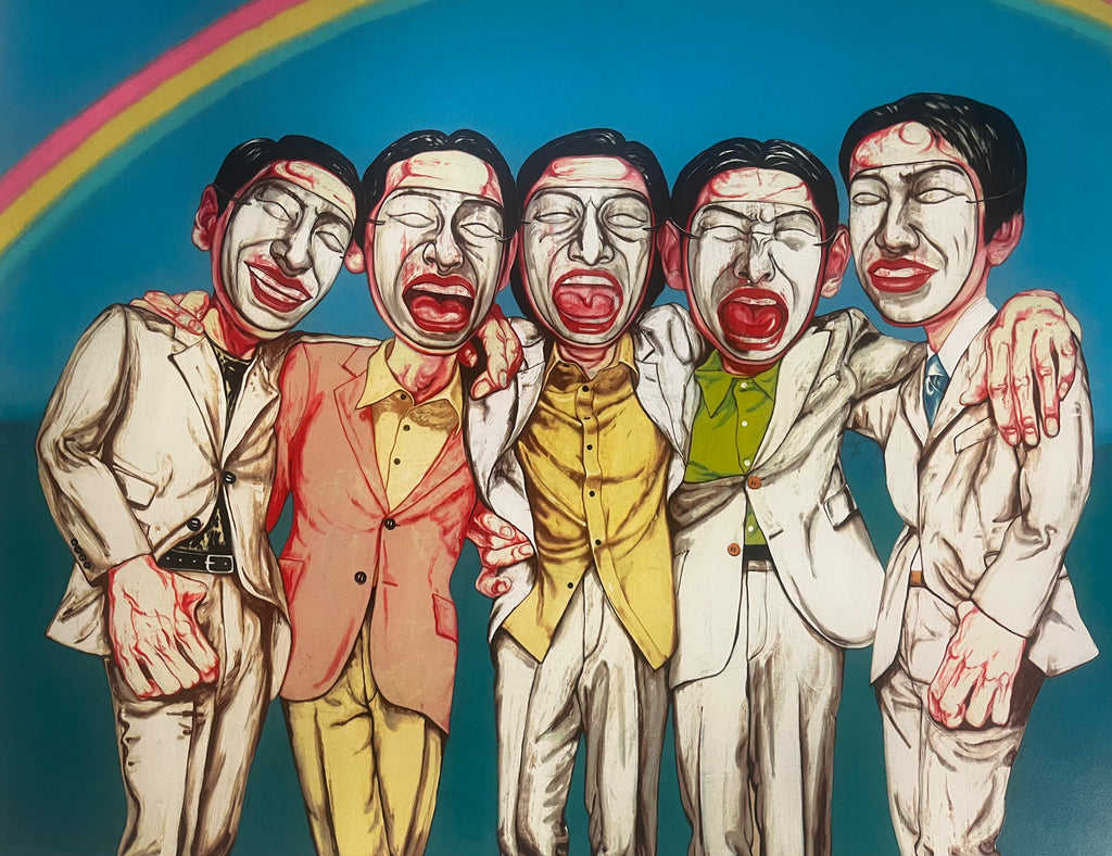 Zeng Fanzhi - Rainbow (Mask Series 1997 no.8)
