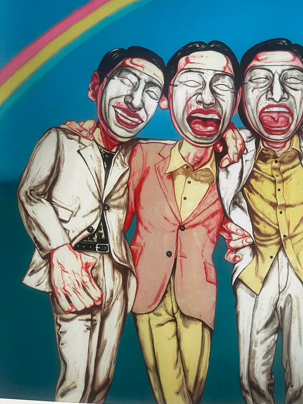 Zeng Fanzhi - Rainbow (Mask Series 1997 no.8)