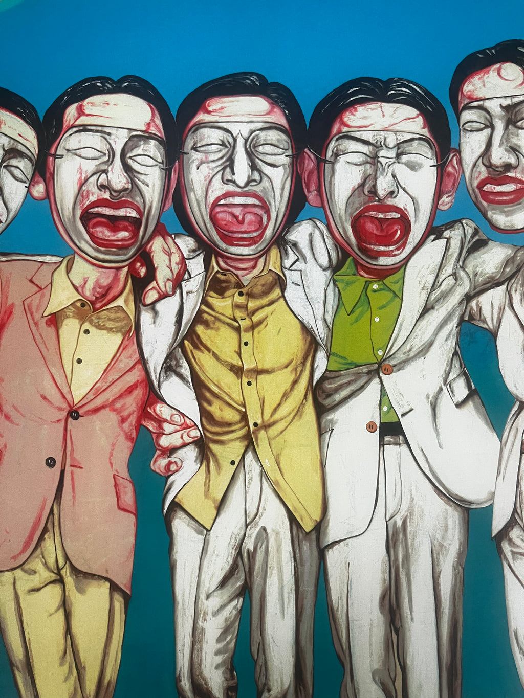 Zeng Fanzhi - Rainbow (Mask Series 1997 no.8)