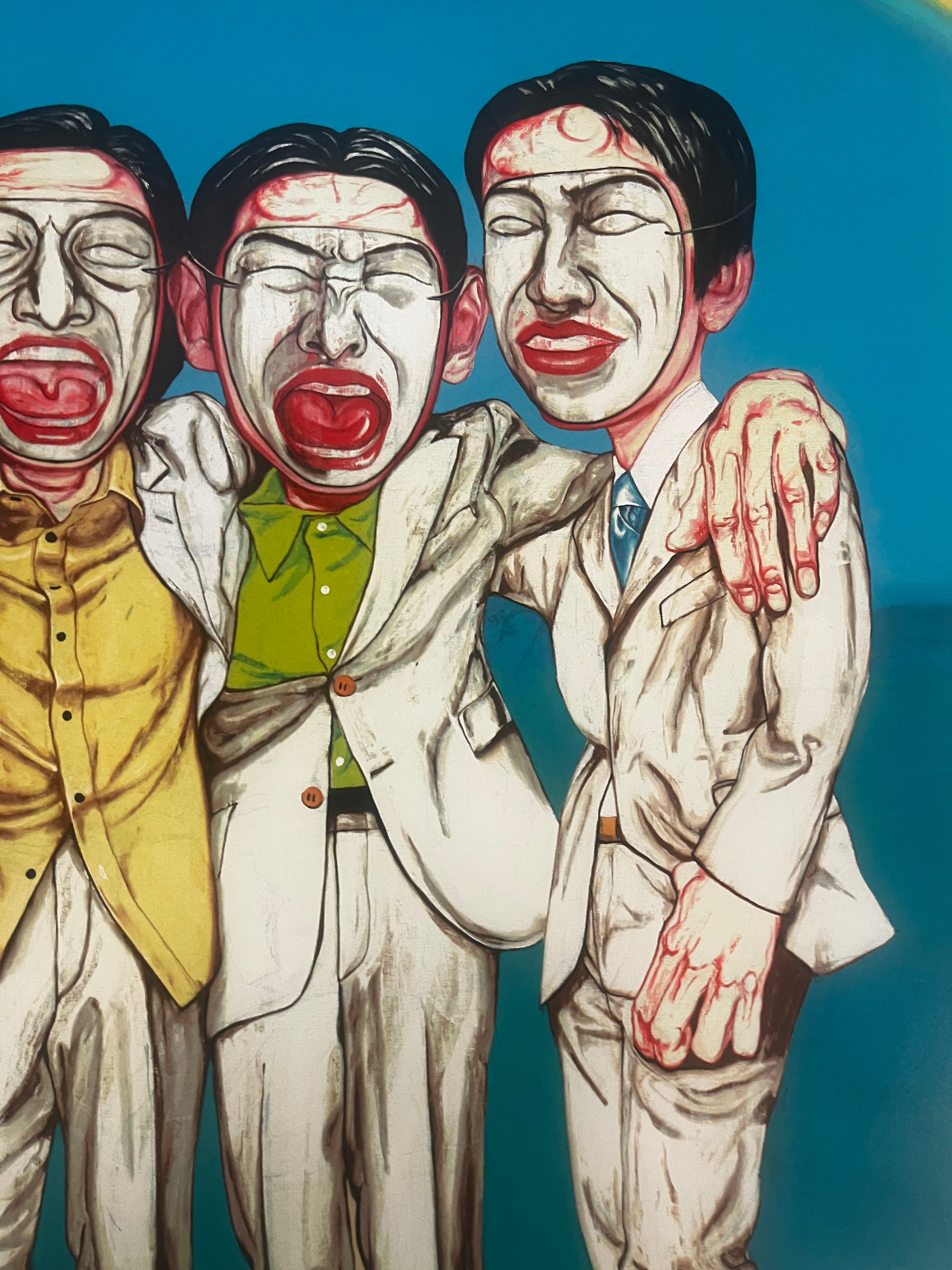 Zeng Fanzhi - Rainbow (Mask Series 1997 no.8)