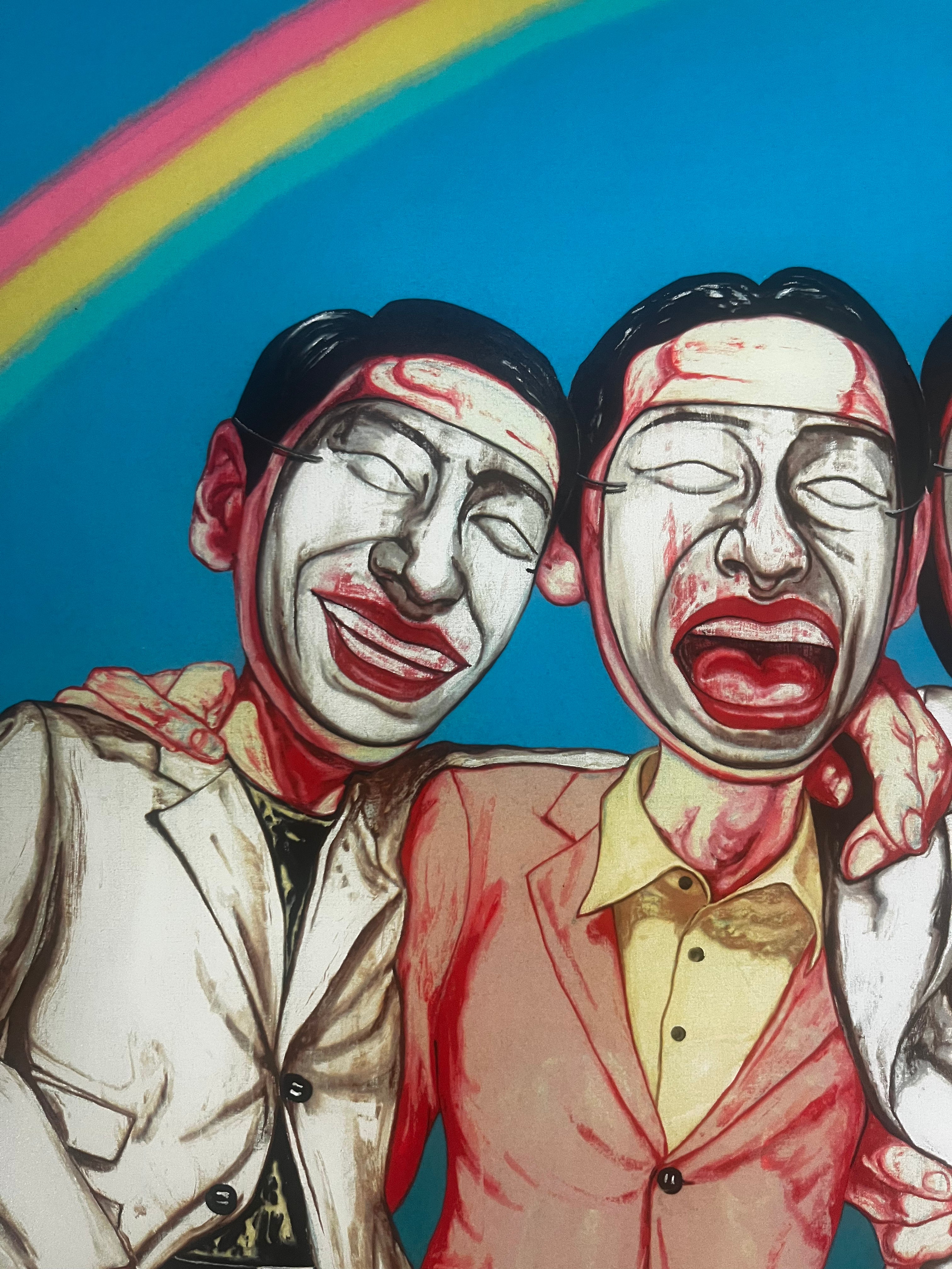 Zeng Fanzhi - Rainbow (Mask Series 1997 no.8)