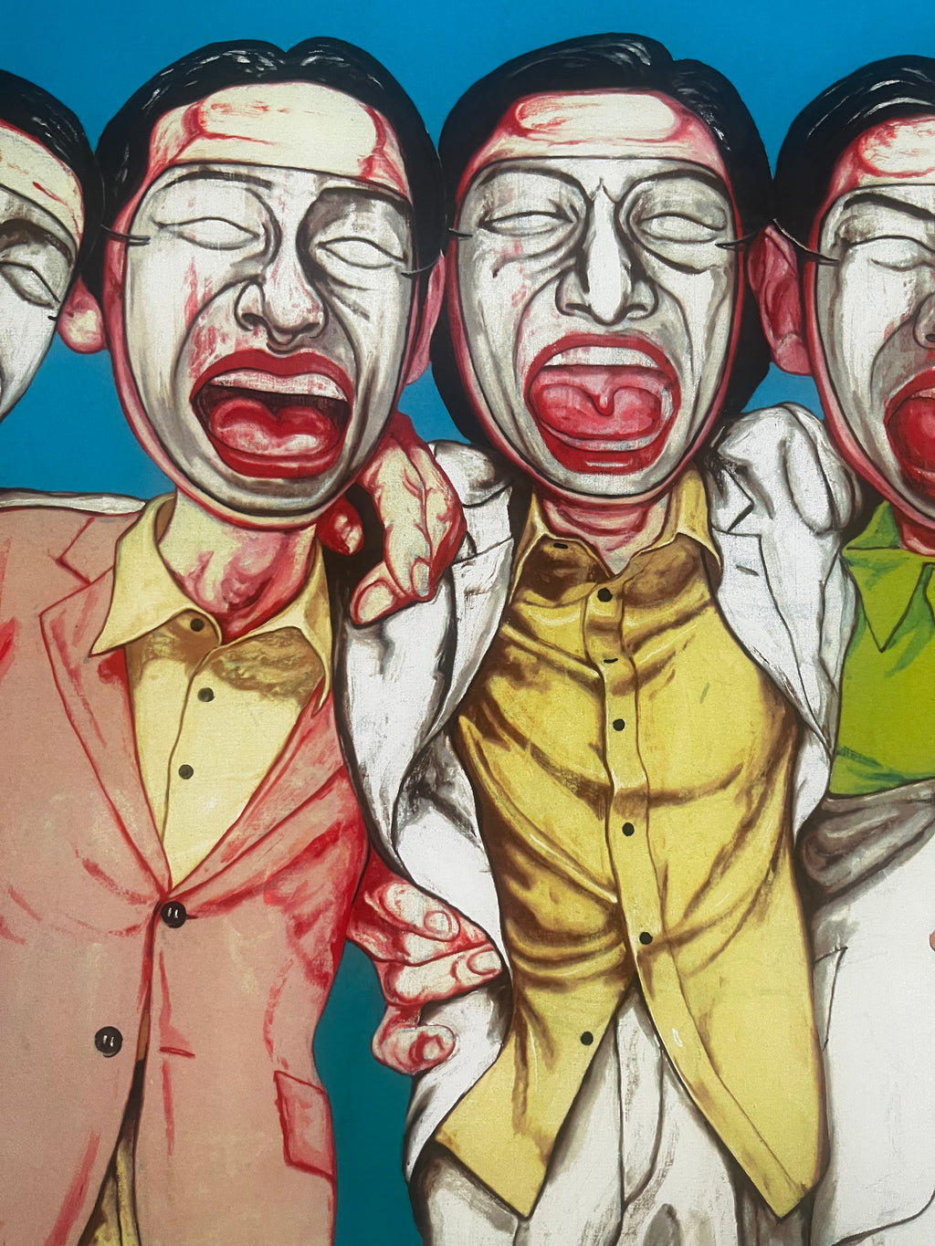 Zeng Fanzhi - Rainbow (Mask Series 1997 no.8)