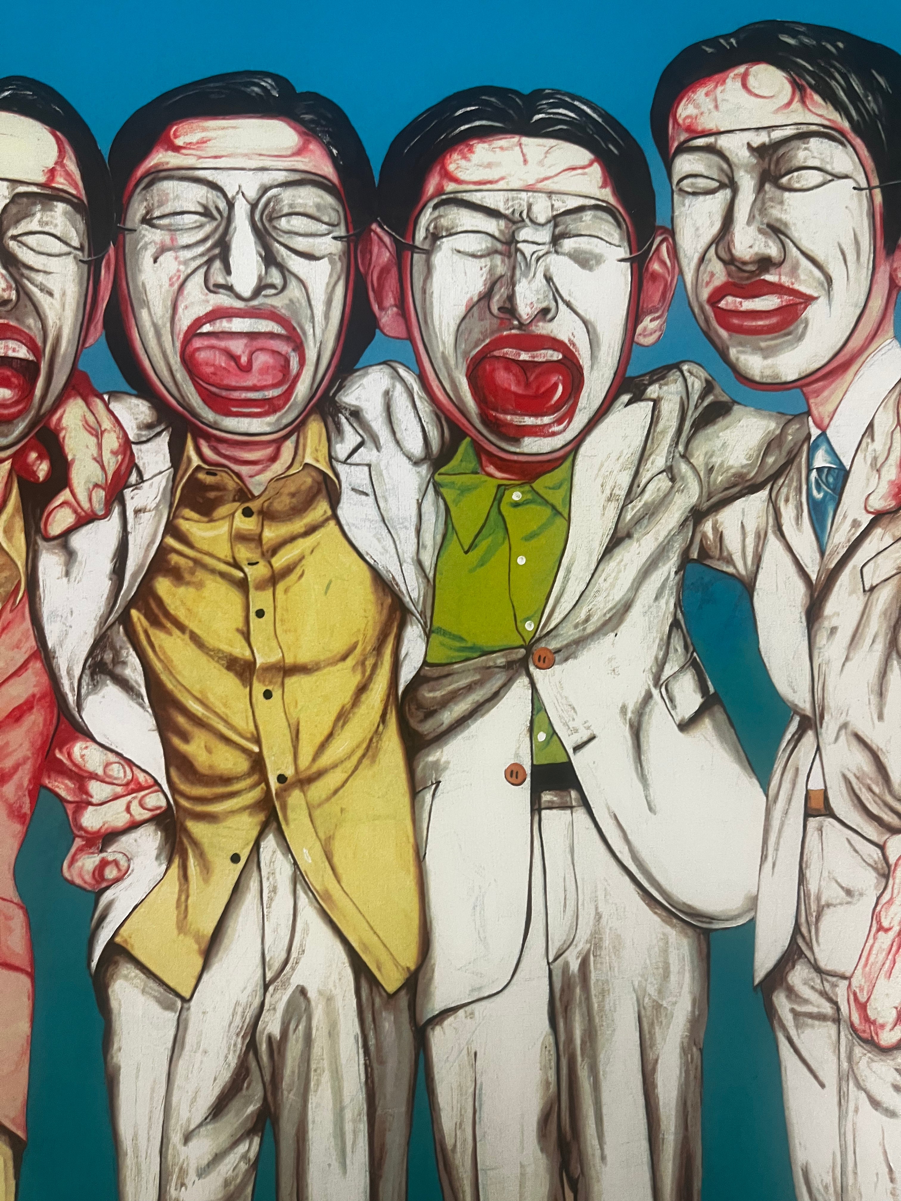 Zeng Fanzhi - Rainbow (Mask Series 1997 no.8)