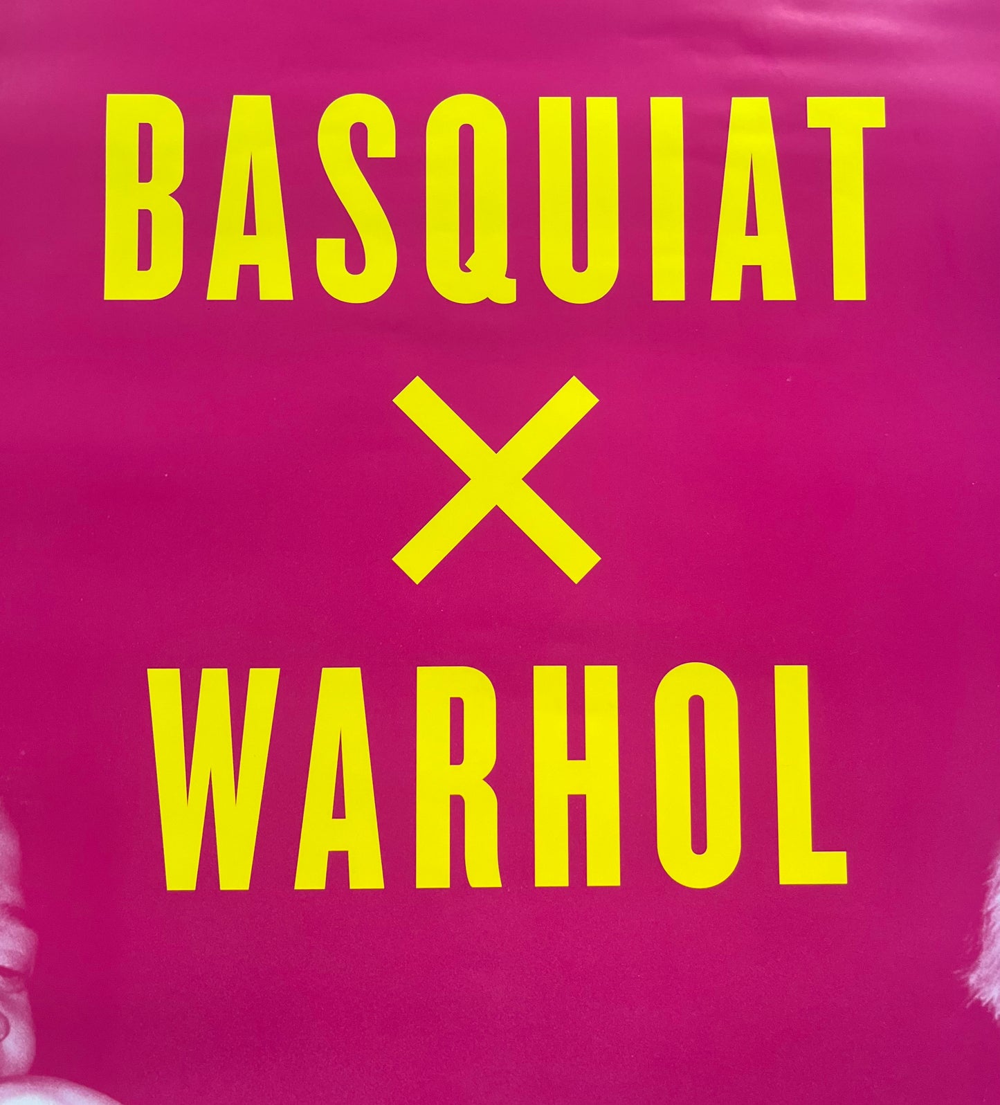 BASQUIAT x WARHOL - POSTER ORIGINALE DELLA MOSTRA - FONDATION VUITTON PARIS - 2023