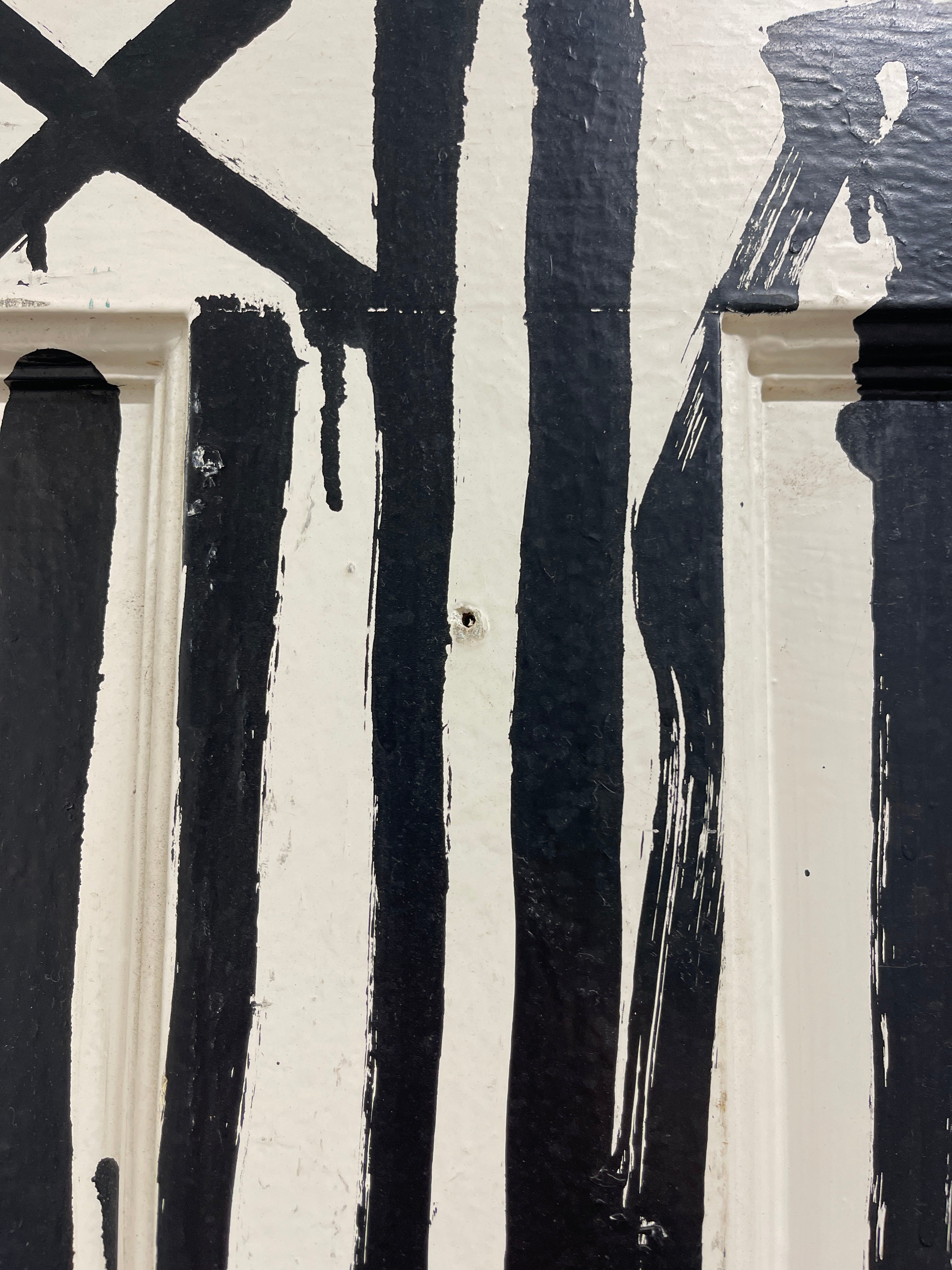 RETNA – Untitled (2012) - Acrylic on found door