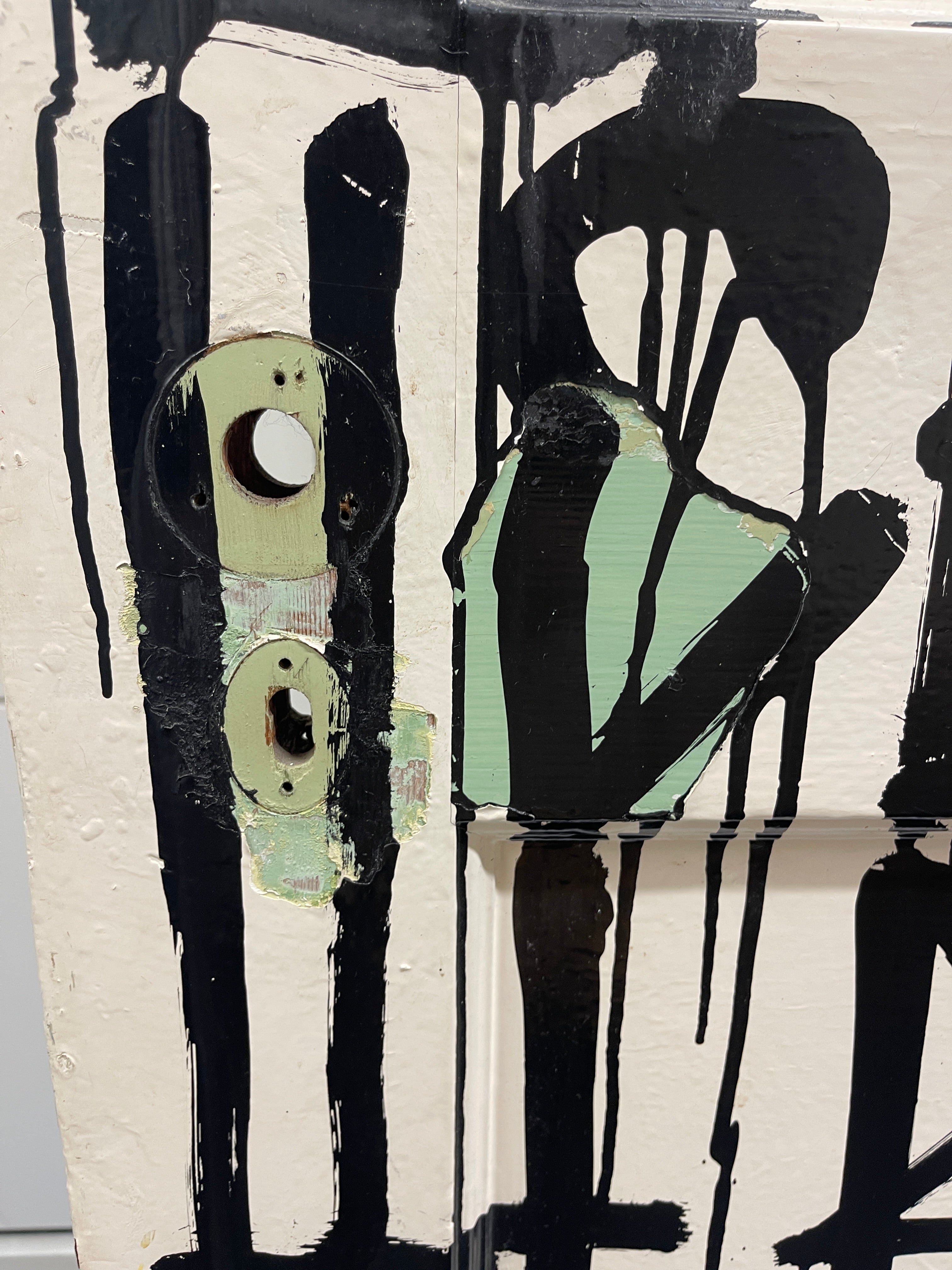 RETNA – Untitled (2012) - Acrylic on found door