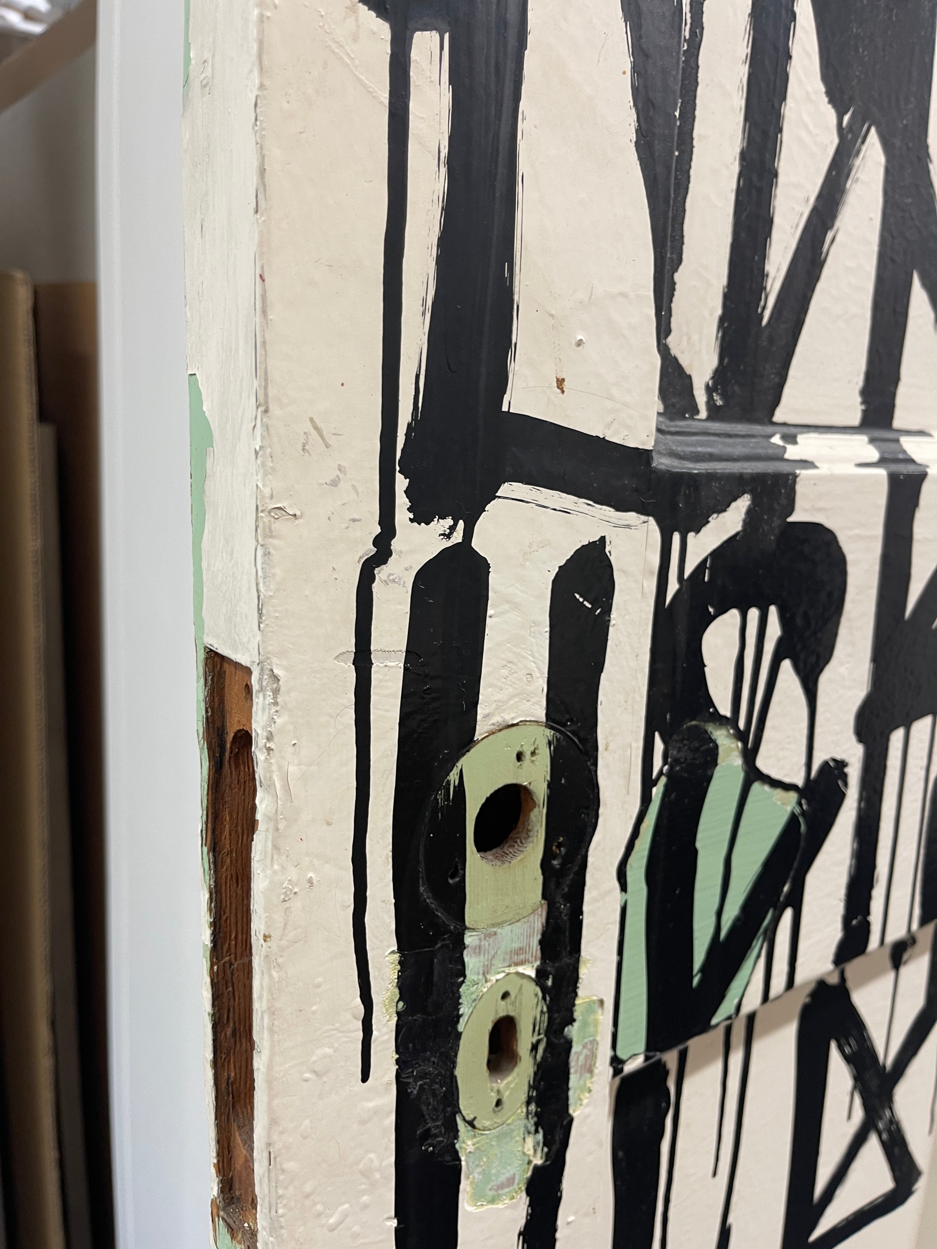 RETNA – Untitled (2012) - Acrylic on found door