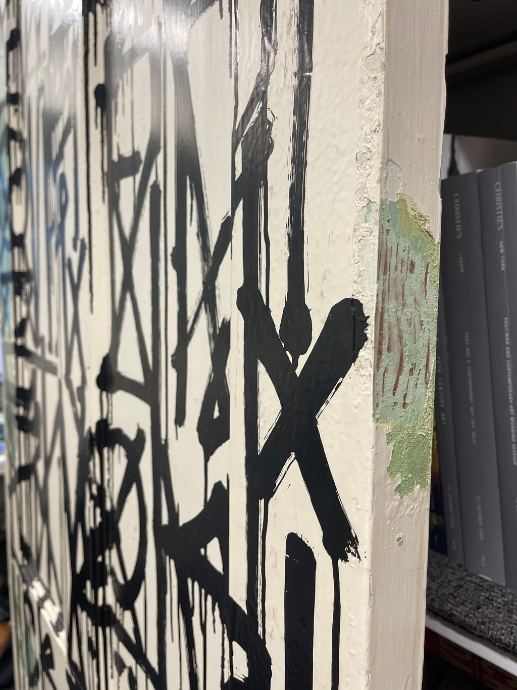 RETNA – Untitled (2012) - Acrylic on found door