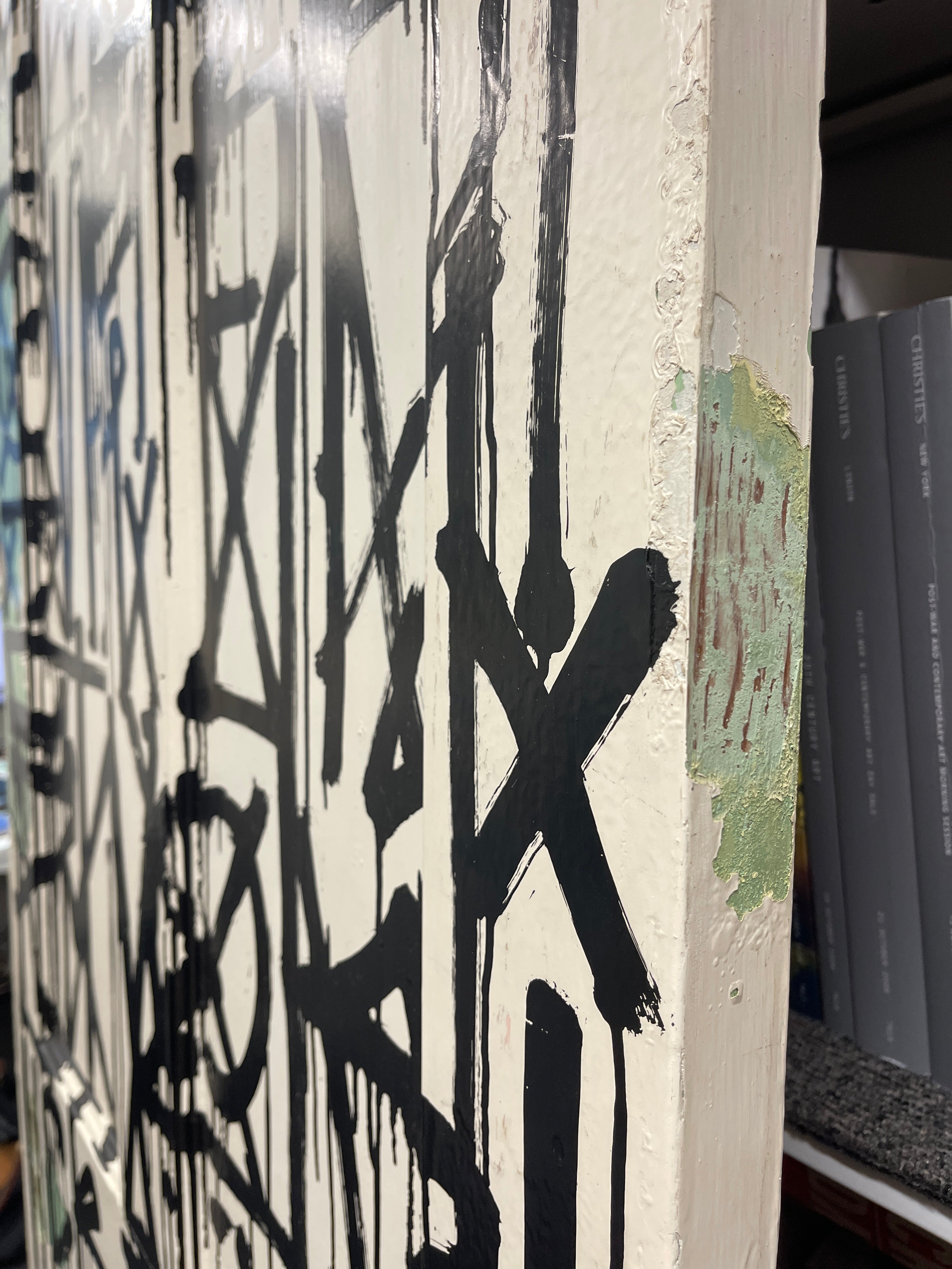 RETNA – Untitled (2012) - Acrylic on found door