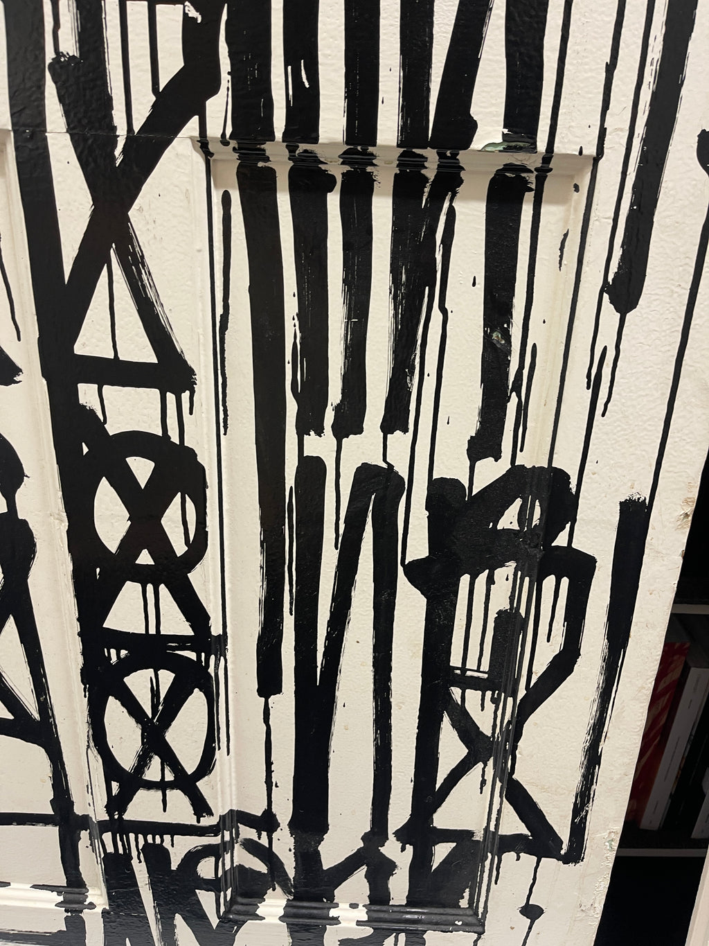 RETNA – Untitled (2012) - Acrylic on found door