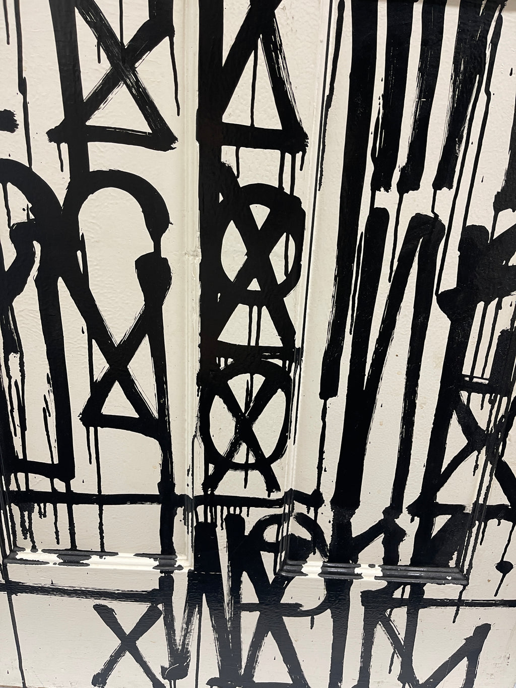 RETNA – Untitled (2012) - Acrylic on found door