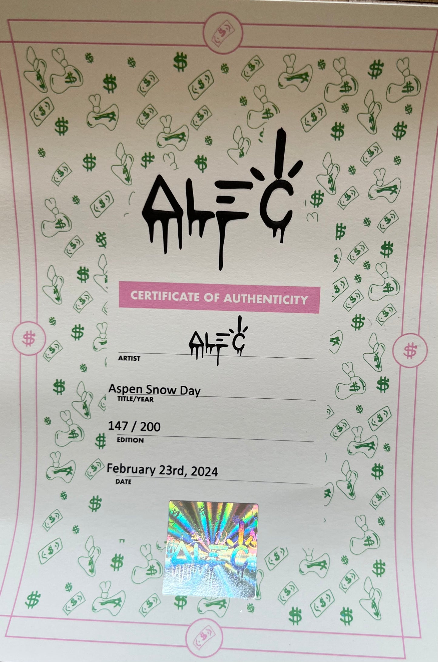 ALEC MONOPOLY - Aspen Snow Day