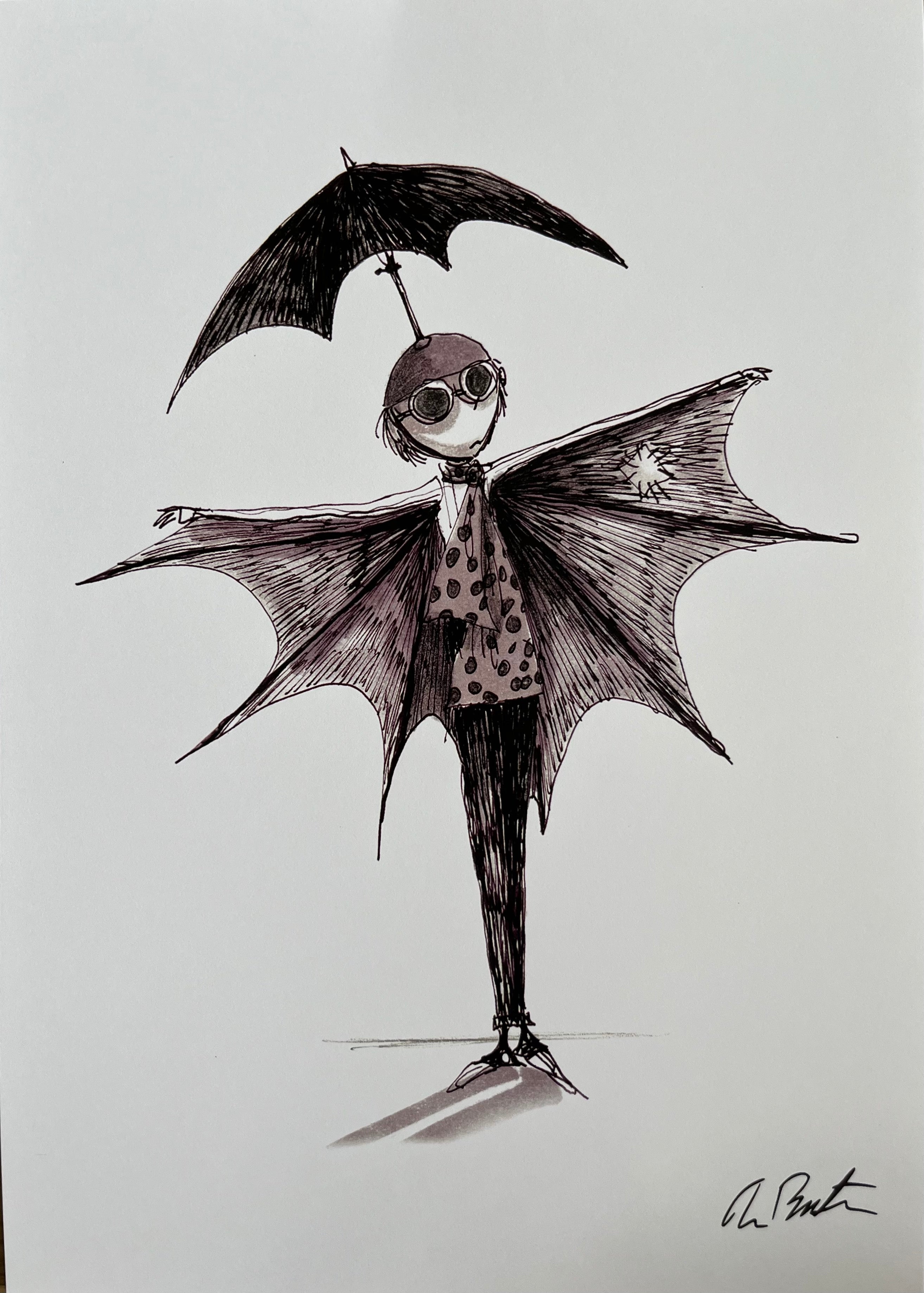 Tim Burton Untitled official signed print LYNART STORE