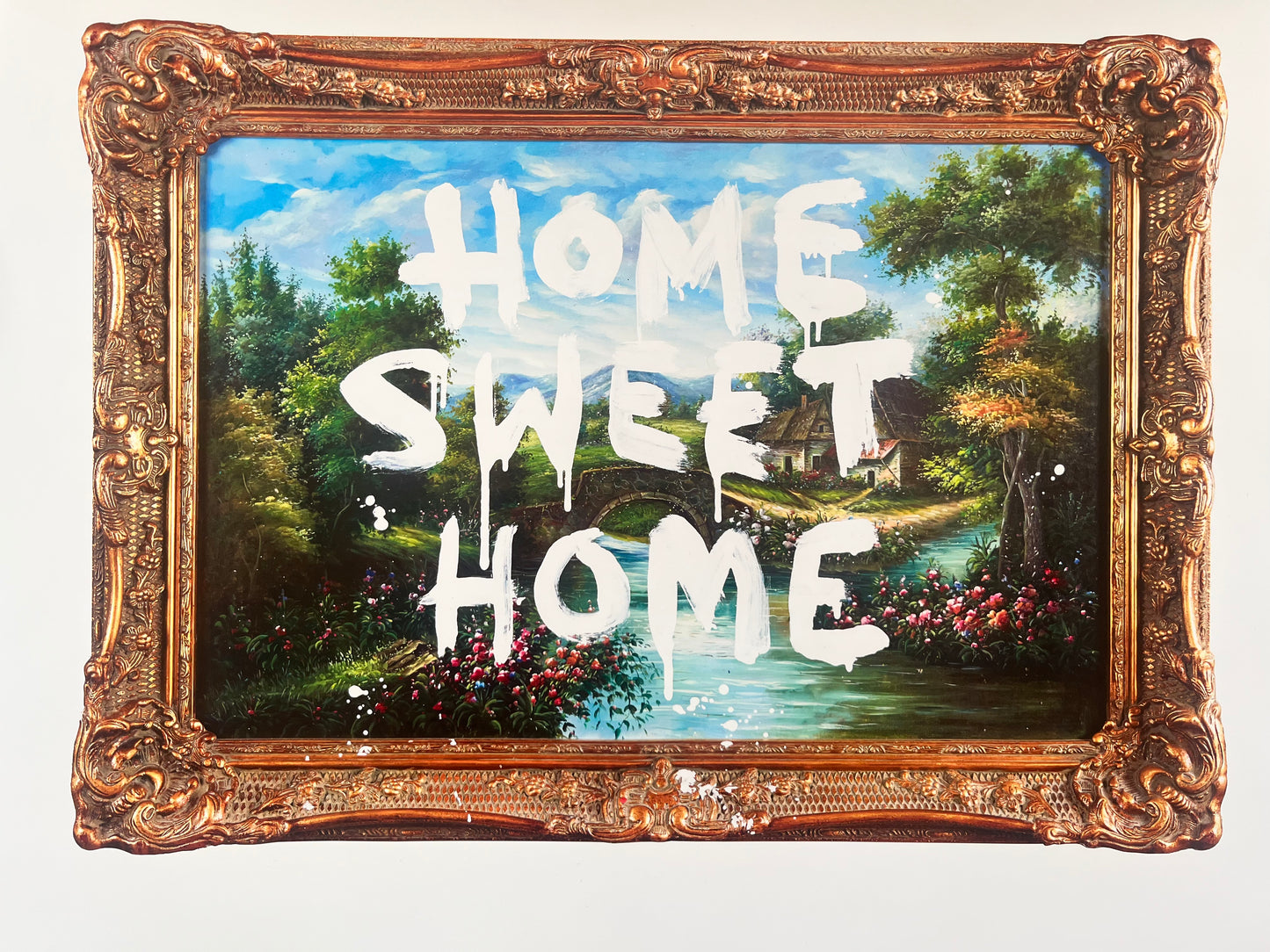 Offset screen printing - BANKSY x MocoMuseum - Home Sweet Home