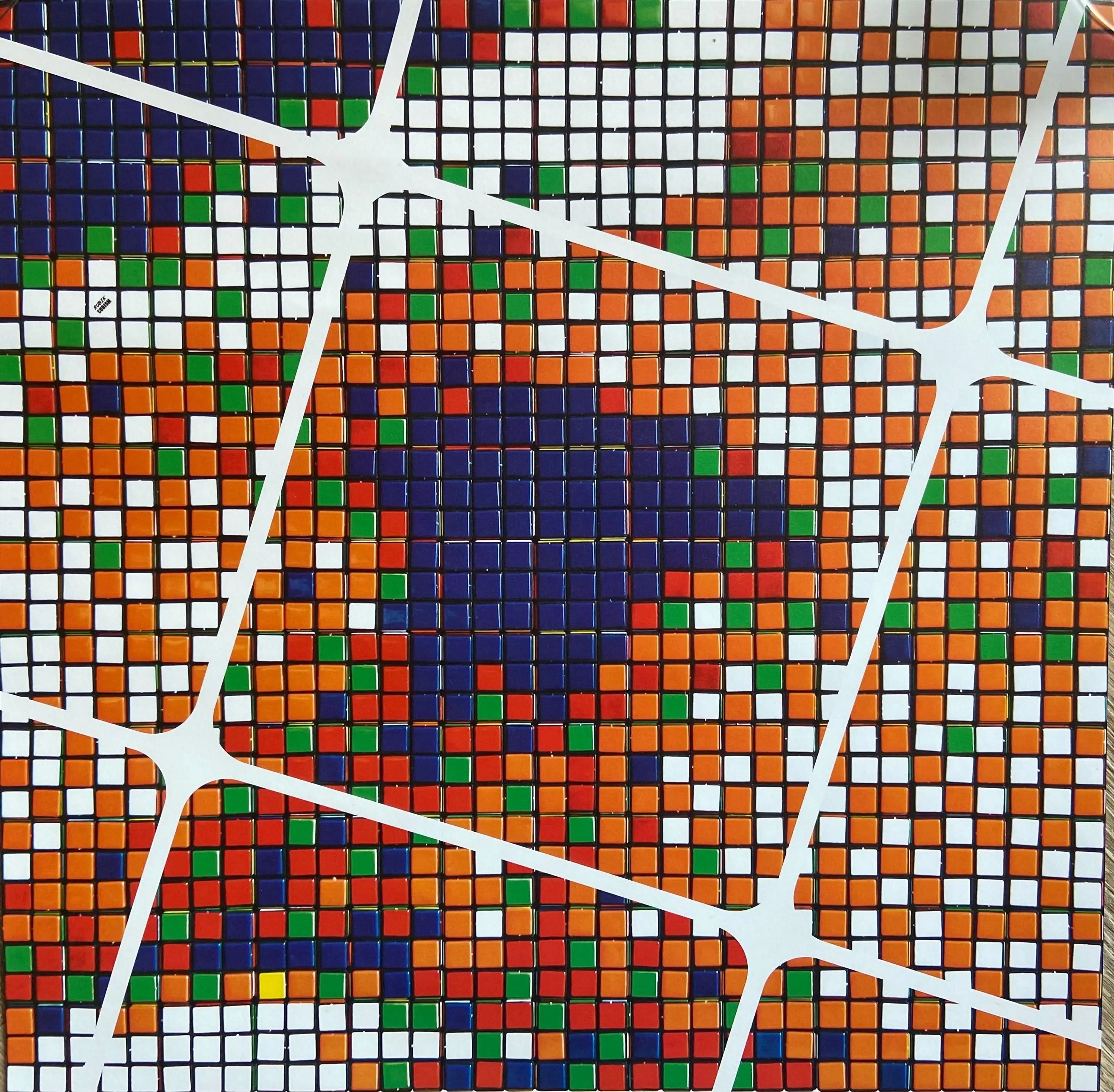 INVADER RUBIKCUBIST - Official Posters - Best offer L.Y.N.A.R.T Store