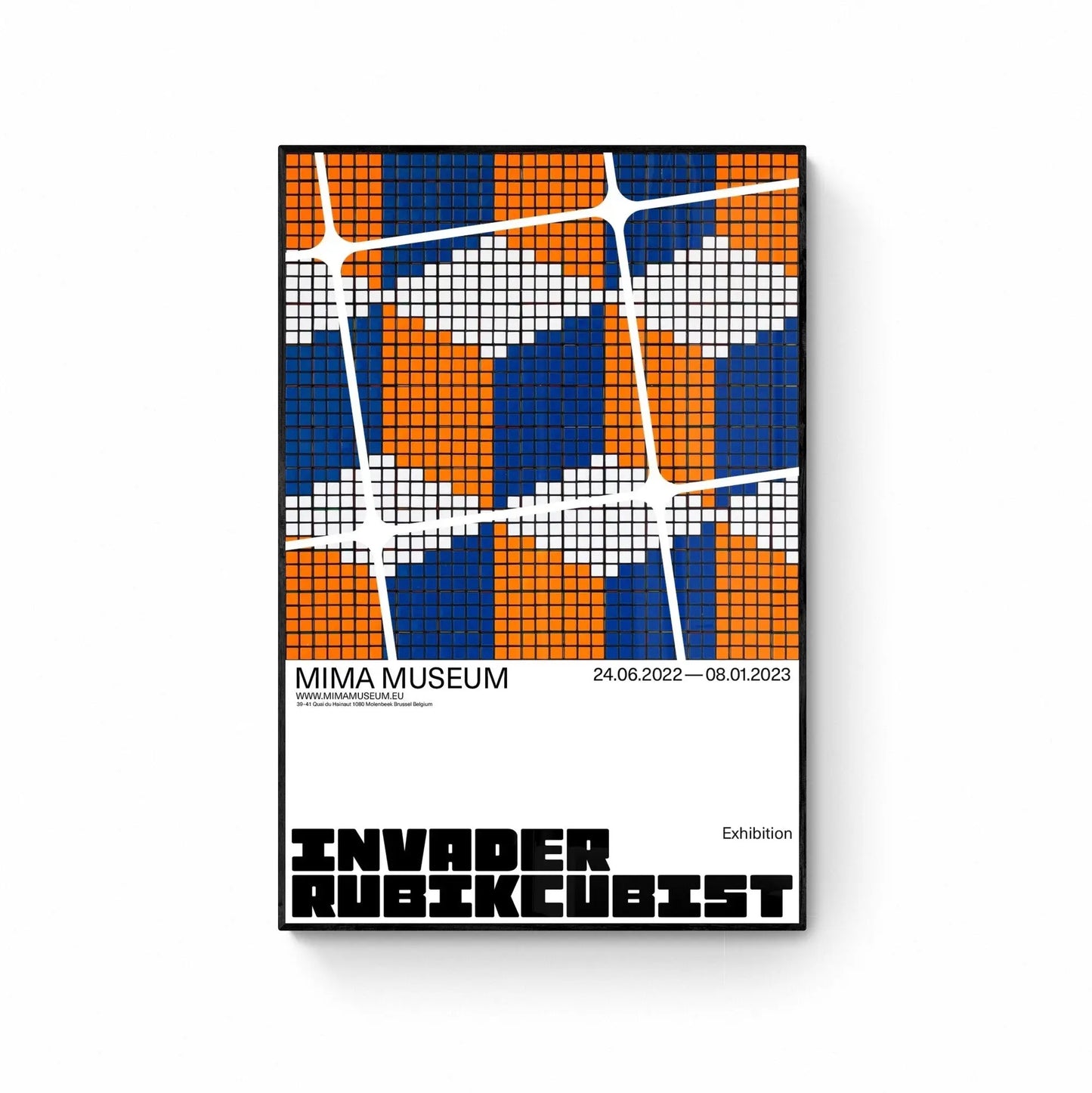 INVADER RUBIKCUBIST - Official Posters - Best offer L.Y.N.A.R.T Store