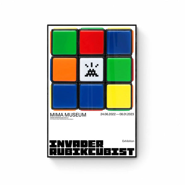 Invader – Rubikcubist 4 | Official Poster, Urban Contemporary Art