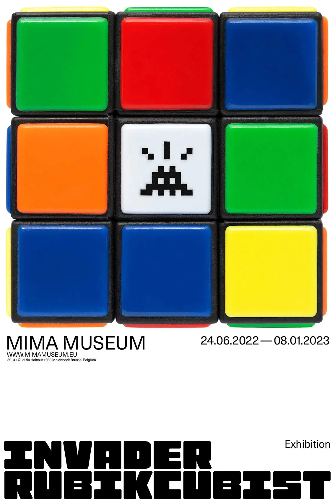 INVADER RUBIKCUBIST - Official Posters - Best offer L.Y.N.A.R.T Store