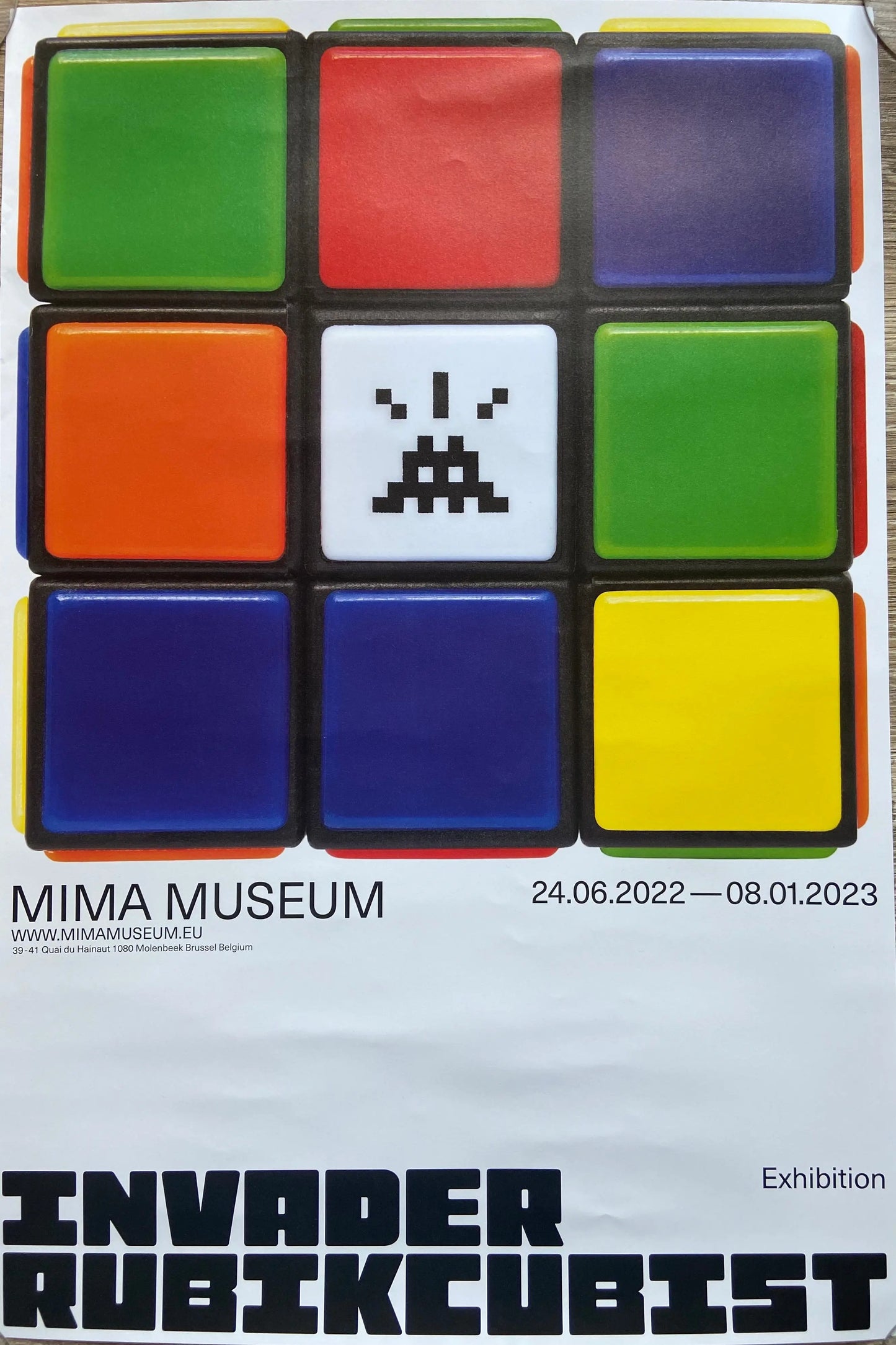 INVADER RUBIKCUBIST - Official Posters - Best offer L.Y.N.A.R.T Store