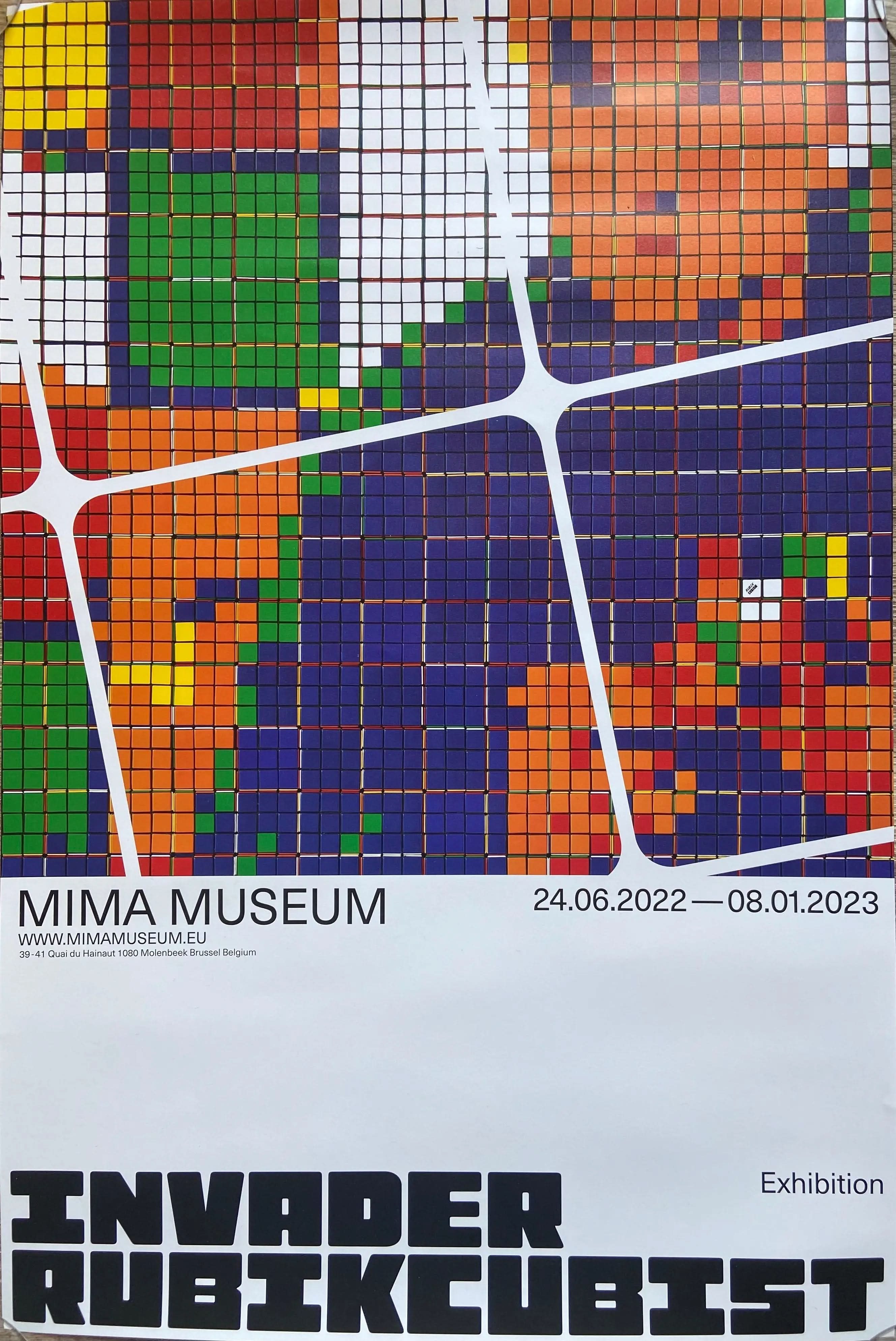 INVADER RUBIKCUBIST - Official Posters - Best offer L.Y.N.A.R.T Store